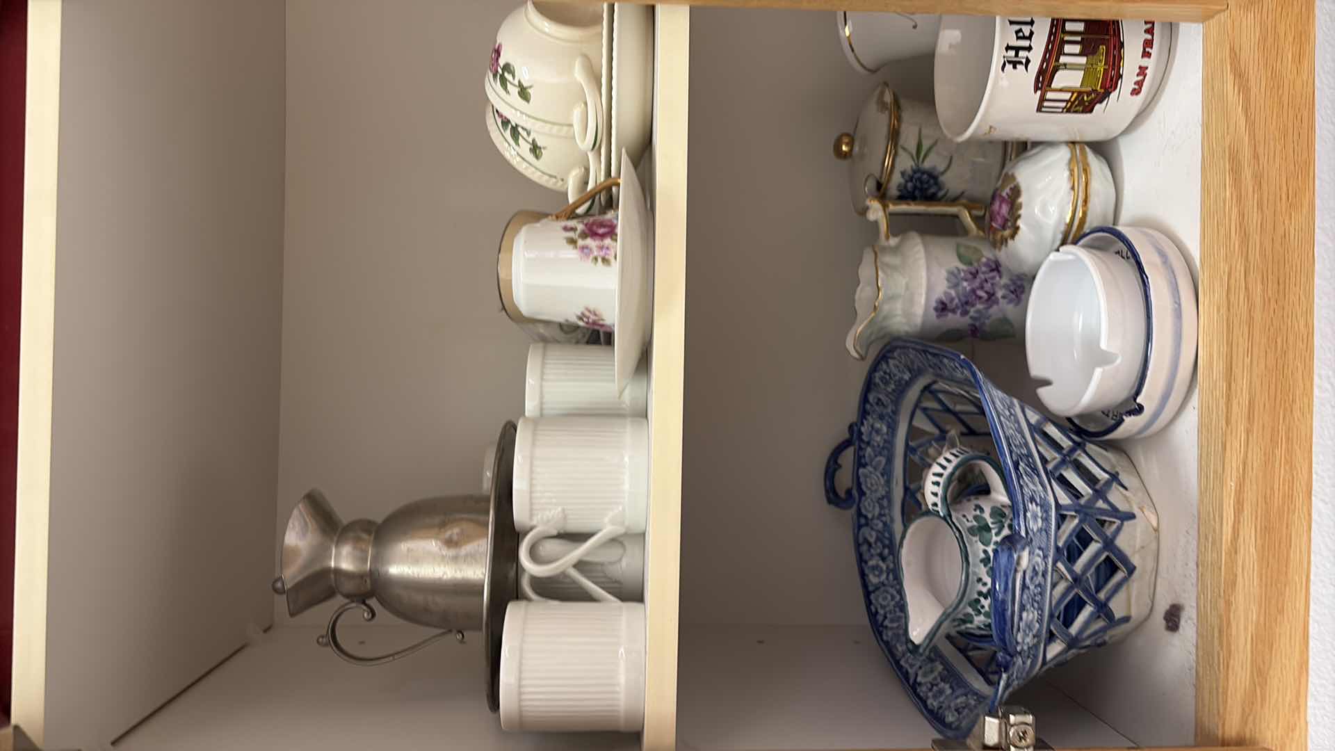 Photo 1 of CONTENTS OF CABINET-CERAMIC TEA CUPS DISHES