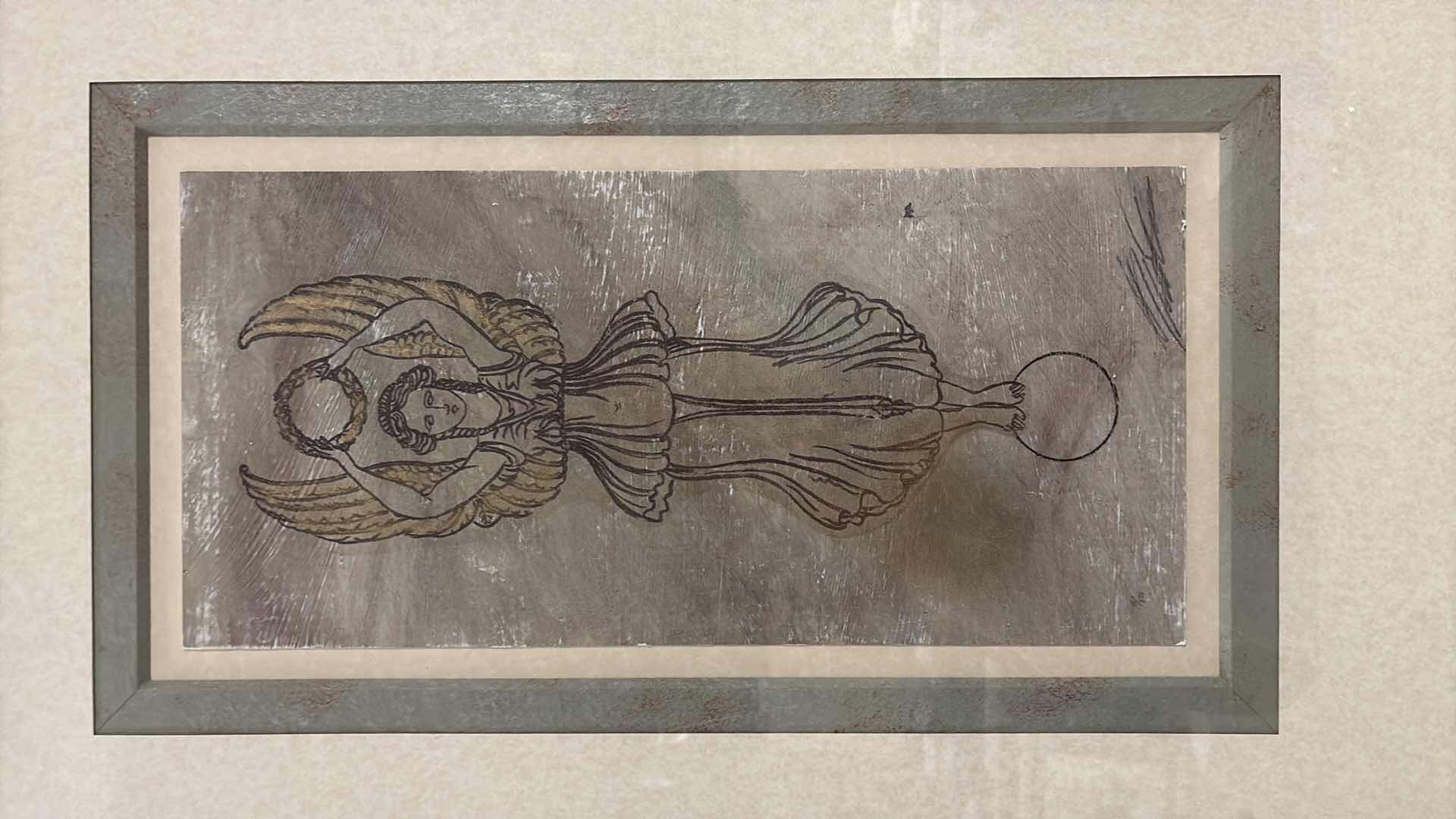 Photo 1 of FRAMED  GREEK GODDESS NIKE PRINT ARTWORK 25”X37”H