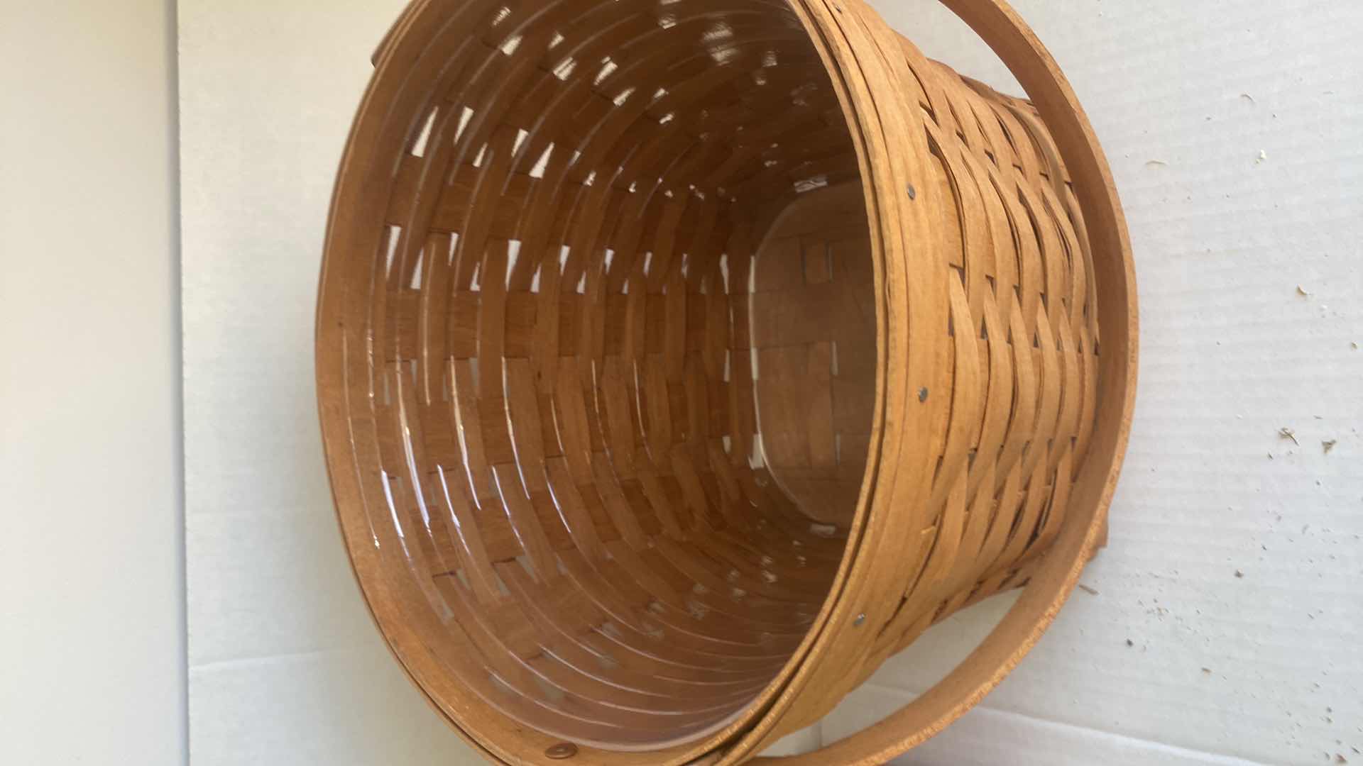 Photo 1 of 2 LONGABERGER  BASKETS WITH 2 LIDS LARGEST 11 1/2” x 11”