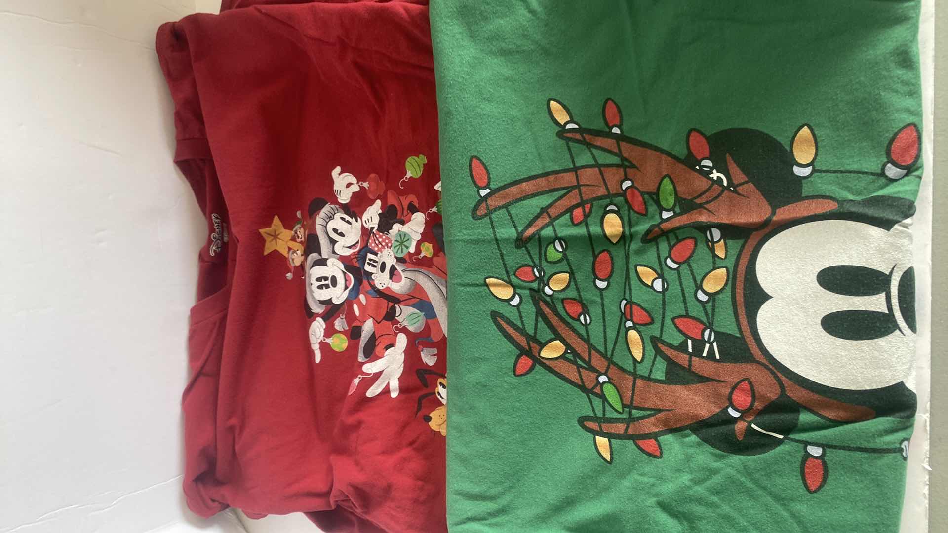 Photo 1 of CHRISTMAS VESTS SIZE 3X HATS DISNEY T SHIRTS SIZE APPROX  X LARGE