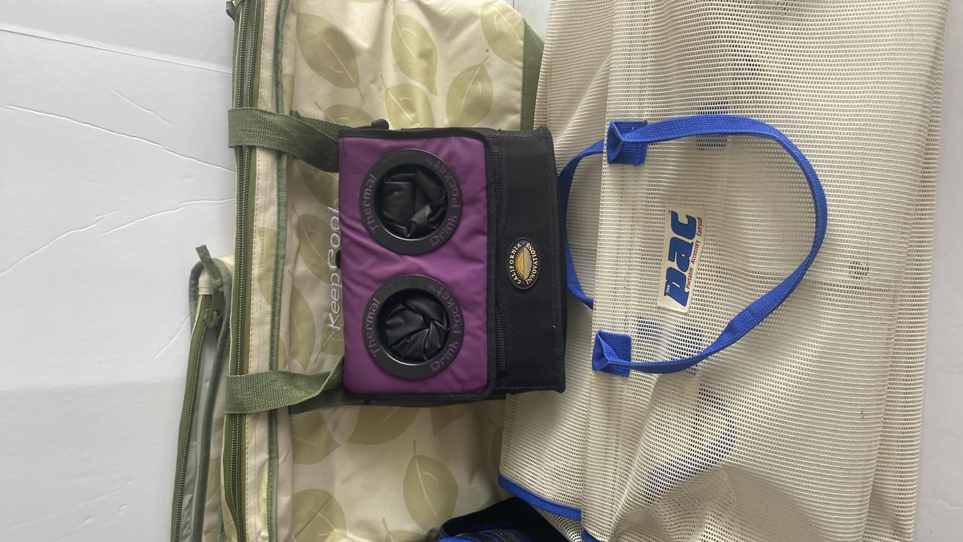 Photo 3 of 2 INSULATED TOTES, 2 COOLERS & 2 COLLAPSABLE CARRYALL