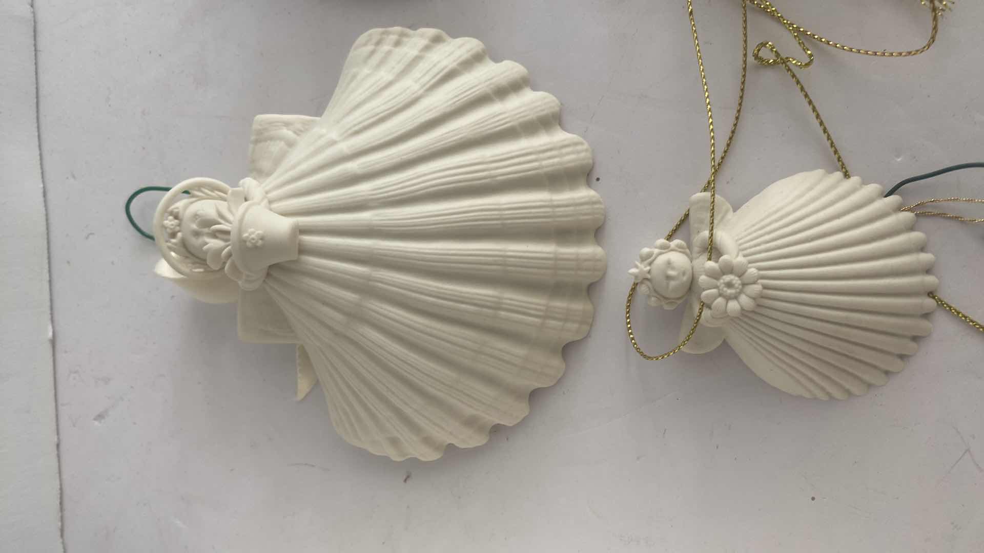 Photo 2 of 8 MARGARET FURLONG BISQUE CHRISTMAS ORNAMENTS