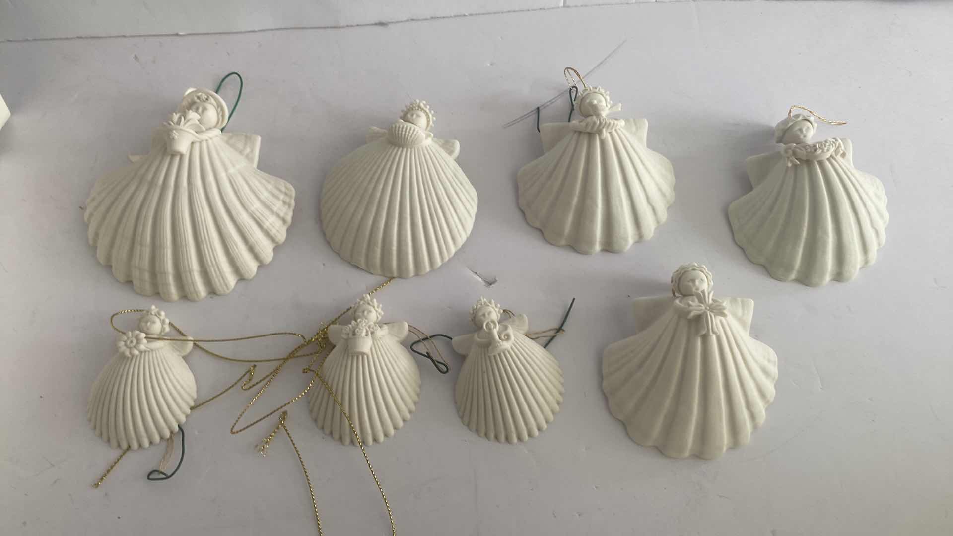 Photo 1 of 8 MARGARET FURLONG BISQUE CHRISTMAS ORNAMENTS