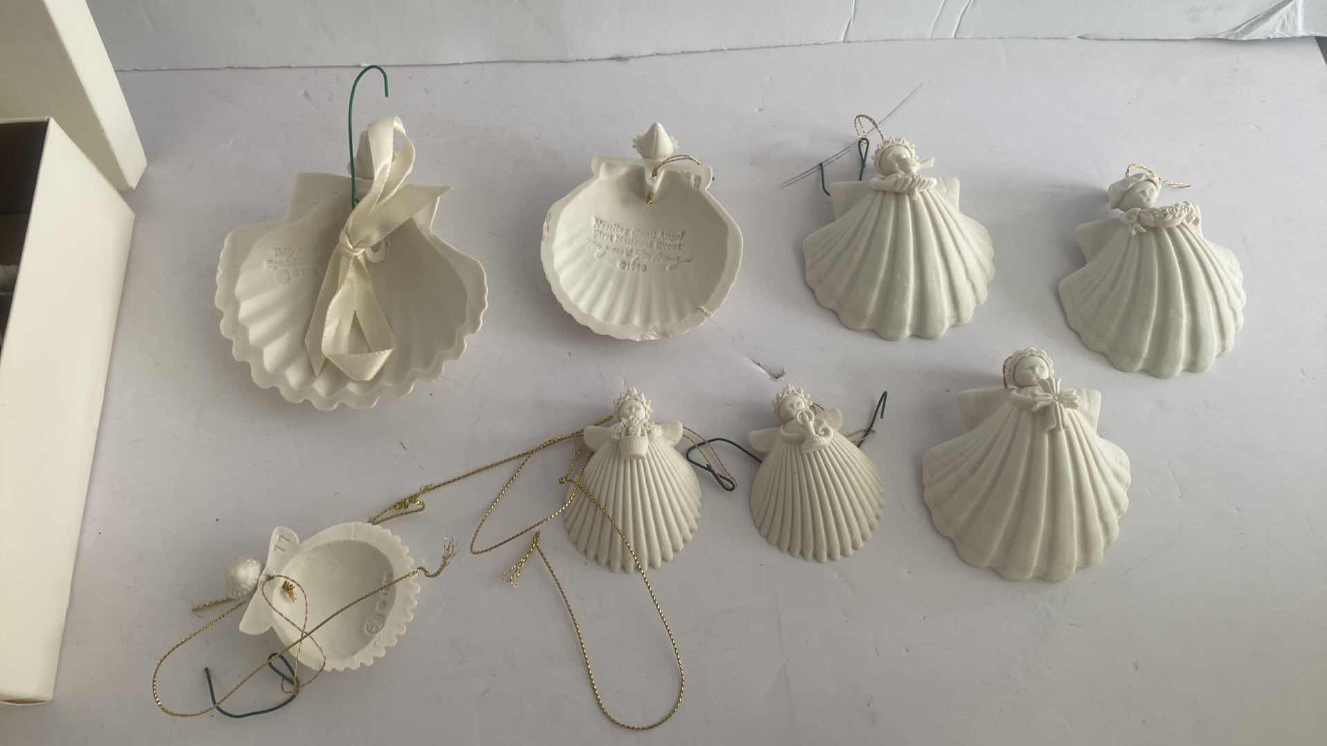 Photo 5 of 8 MARGARET FURLONG BISQUE CHRISTMAS ORNAMENTS