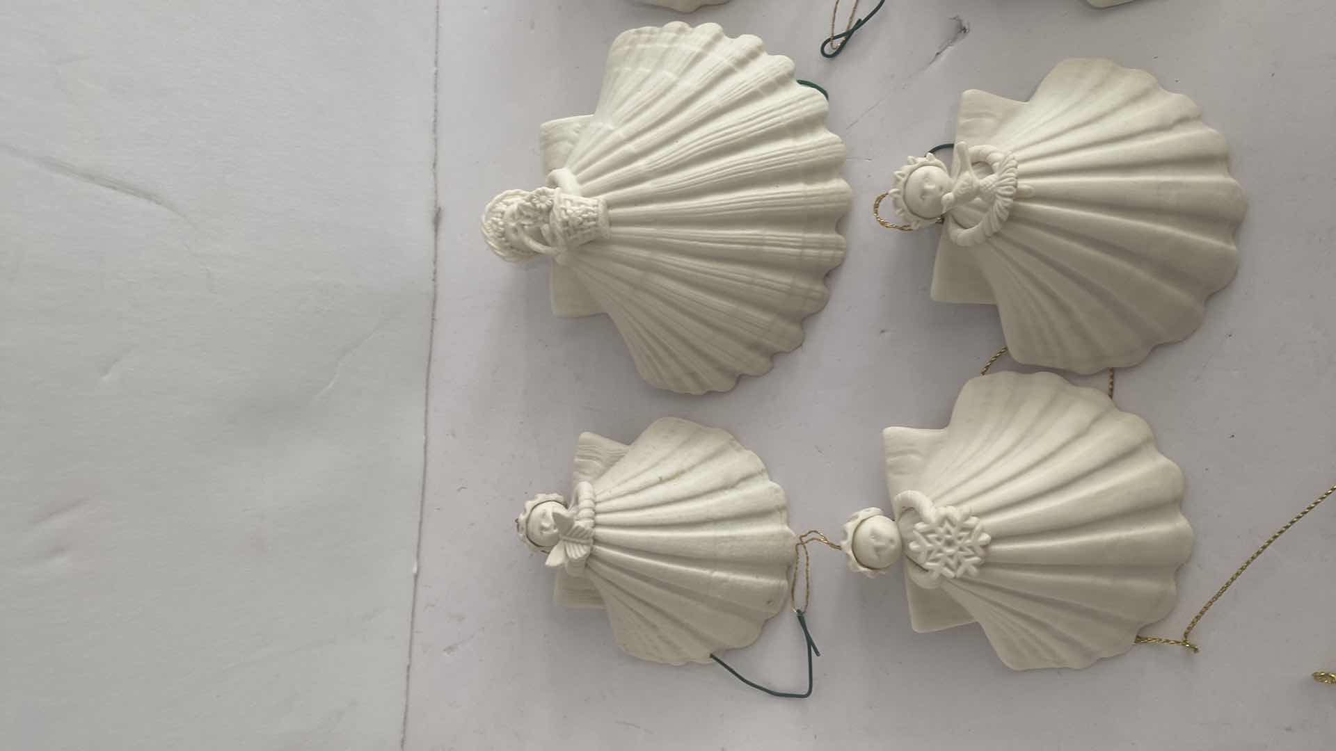 Photo 2 of 8 MARGARET FURLONG BISQUE CHRISTMAS ORNAMENTS