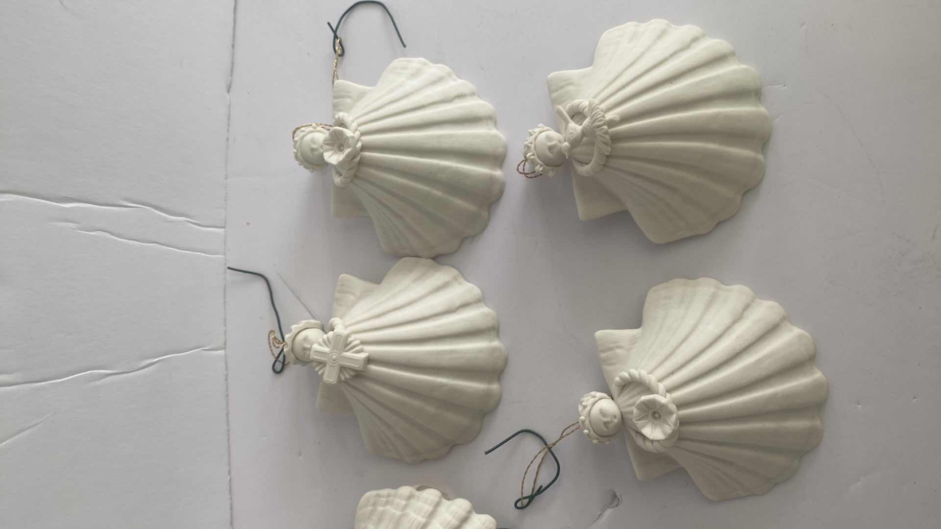 Photo 3 of 8 MARGARET FURLONG BISQUE CHRISTMAS ORNAMENTS