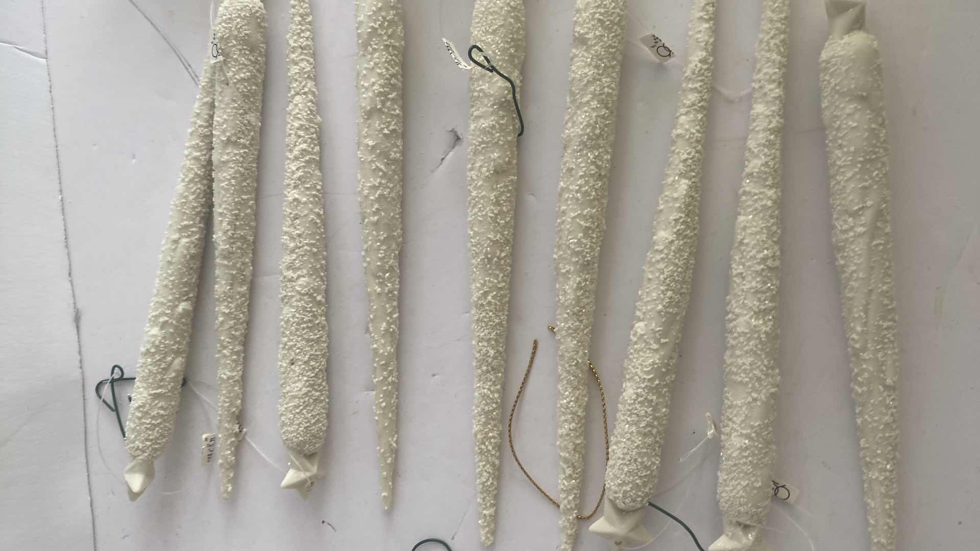 Photo 3 of 9 DEPT 56 ICE CYCLES & 6 MARGARET FURLONG BISQIE CHRISTMAS ORNAMENTS