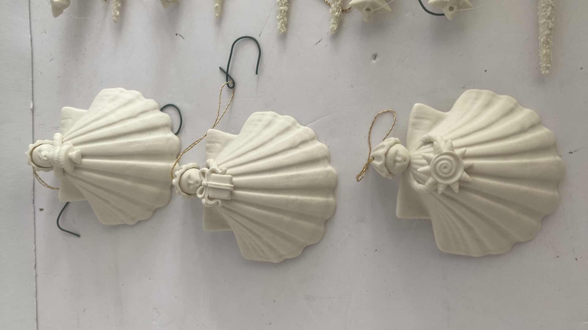 Photo 2 of 9 DEPT 56 ICE CYCLES & 6 MARGARET FURLONG BISQIE CHRISTMAS ORNAMENTS