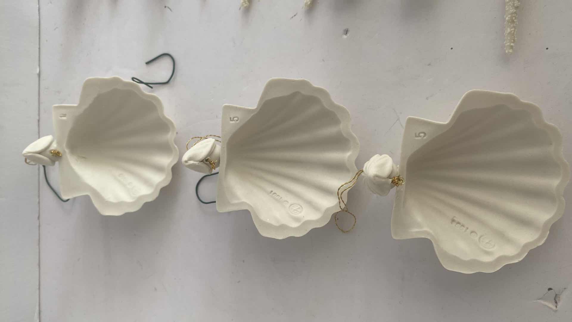 Photo 5 of 9 DEPT 56 ICE CYCLES & 6 MARGARET FURLONG BISQIE CHRISTMAS ORNAMENTS