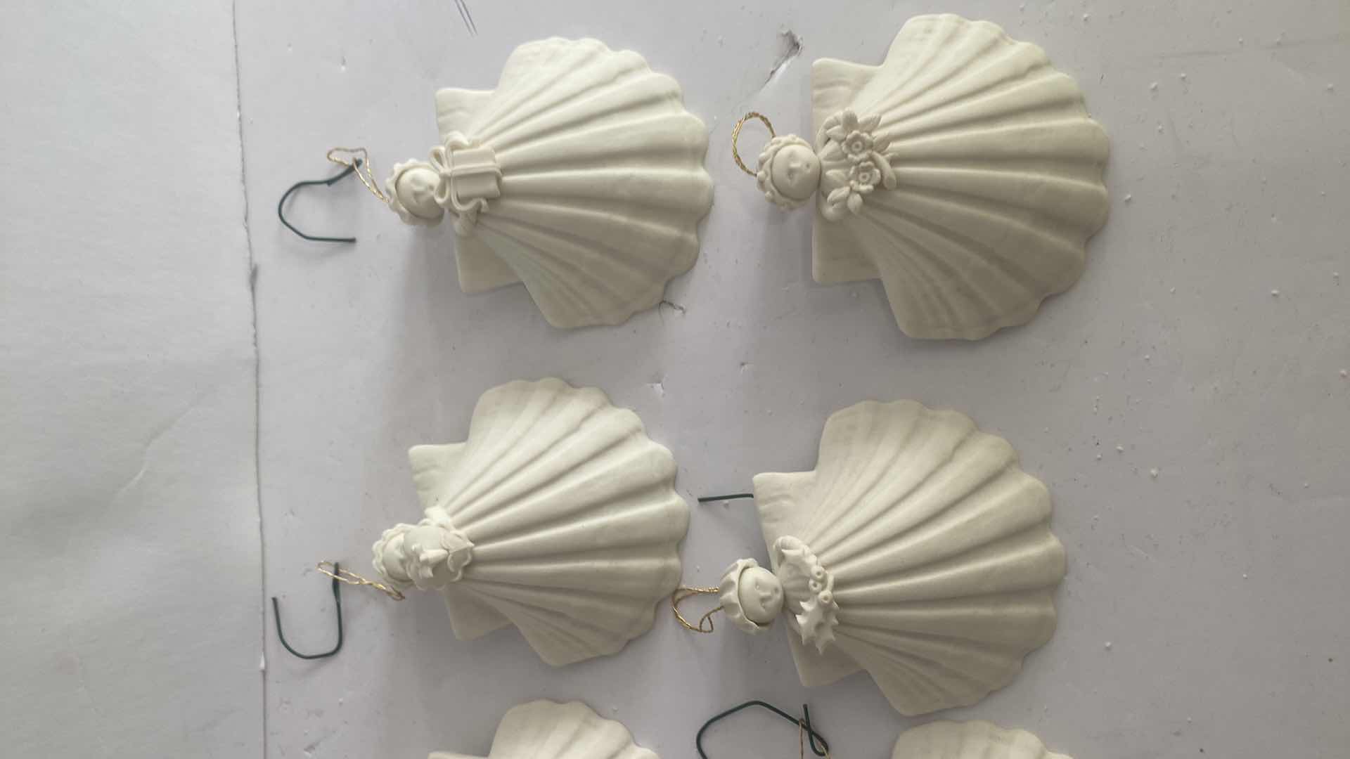 Photo 1 of 8 MARGARET FURLONG BISQUE CHRISTMAS ORNAMENTS