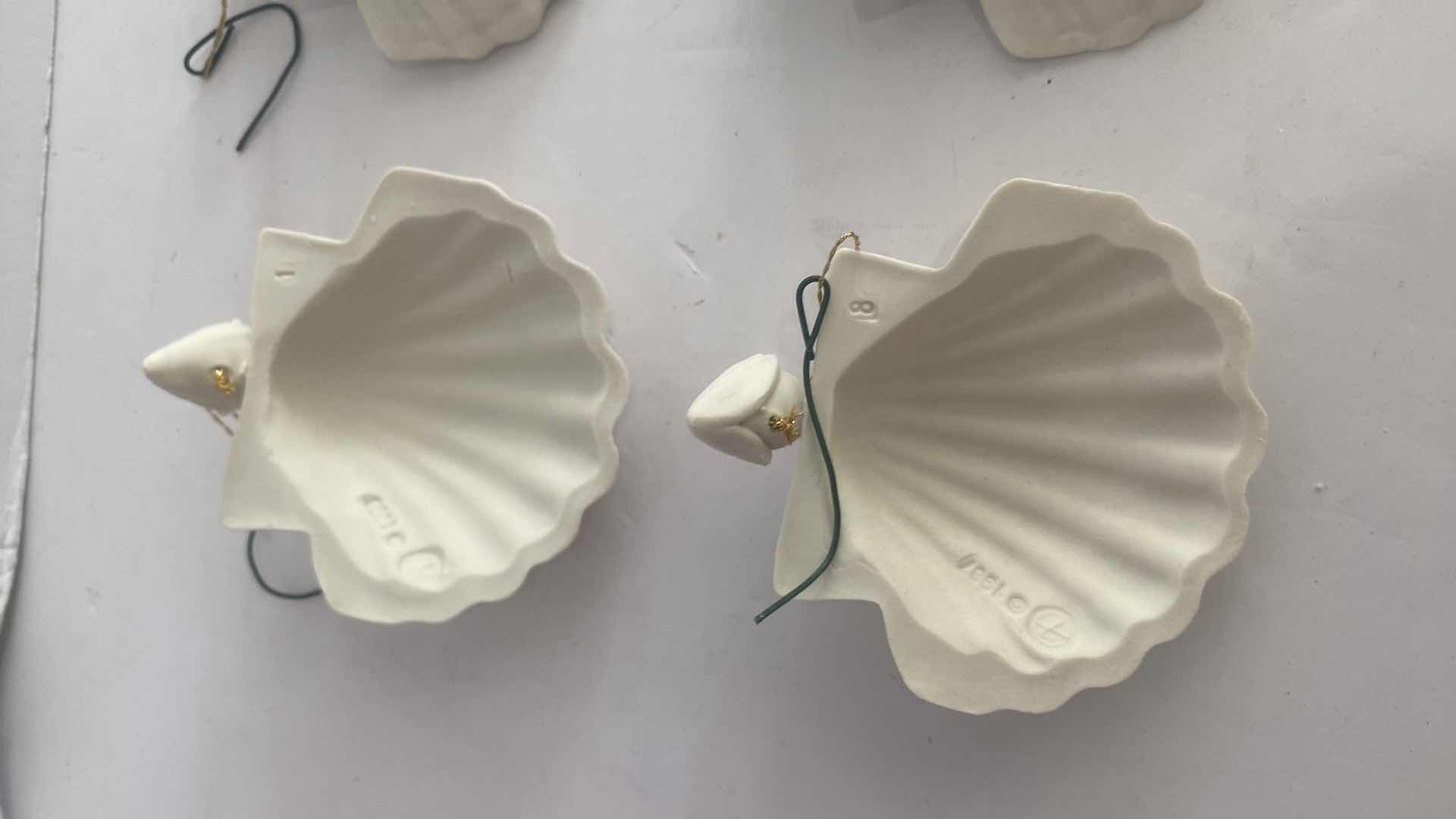 Photo 1 of 8 MARGARET FURLONG BISQUE CHRISTMAS ORNAMENTS