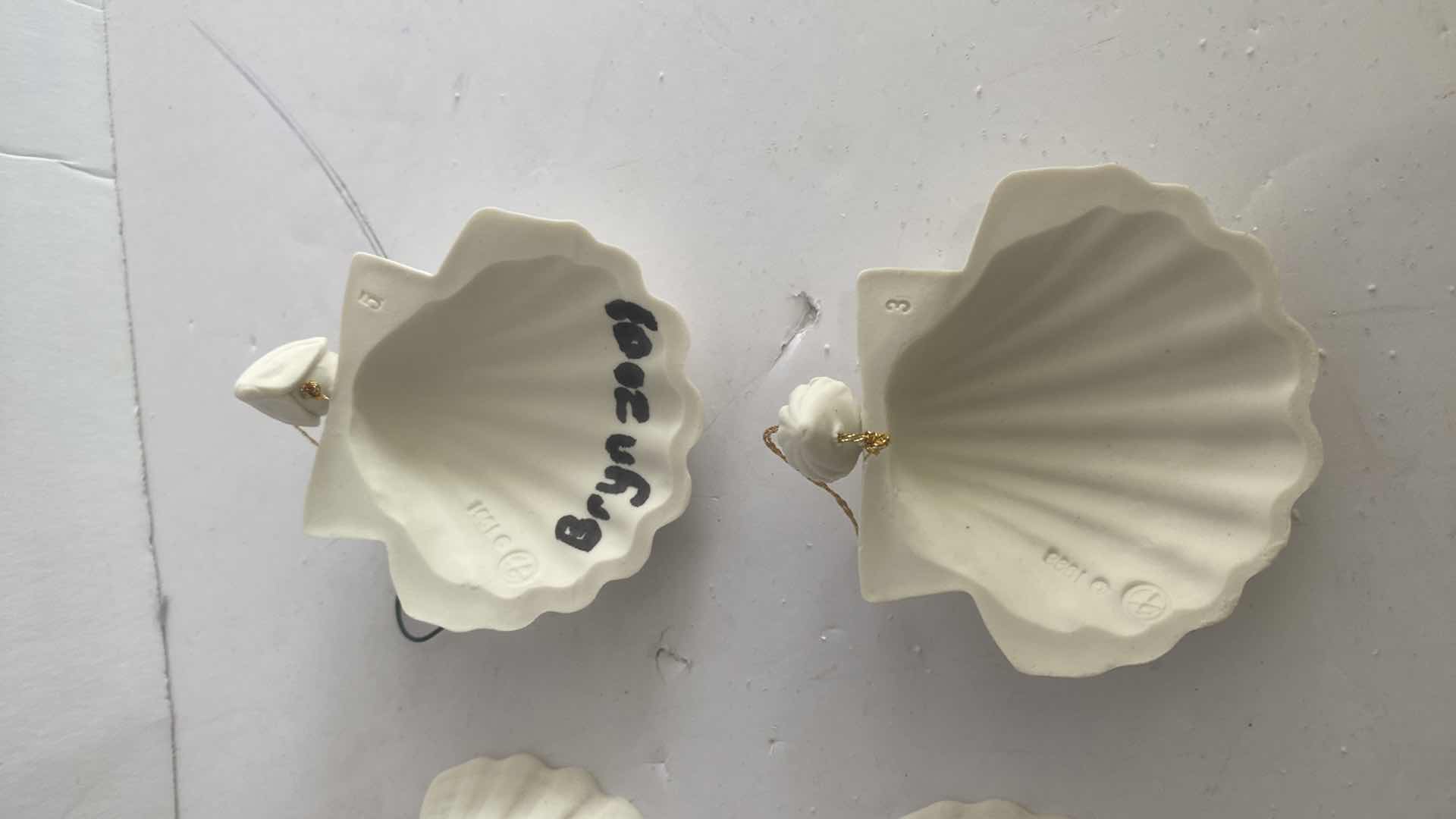 Photo 1 of 8 MARGARET FURLONG BISQUE CHRISTMAS ORNAMENTS