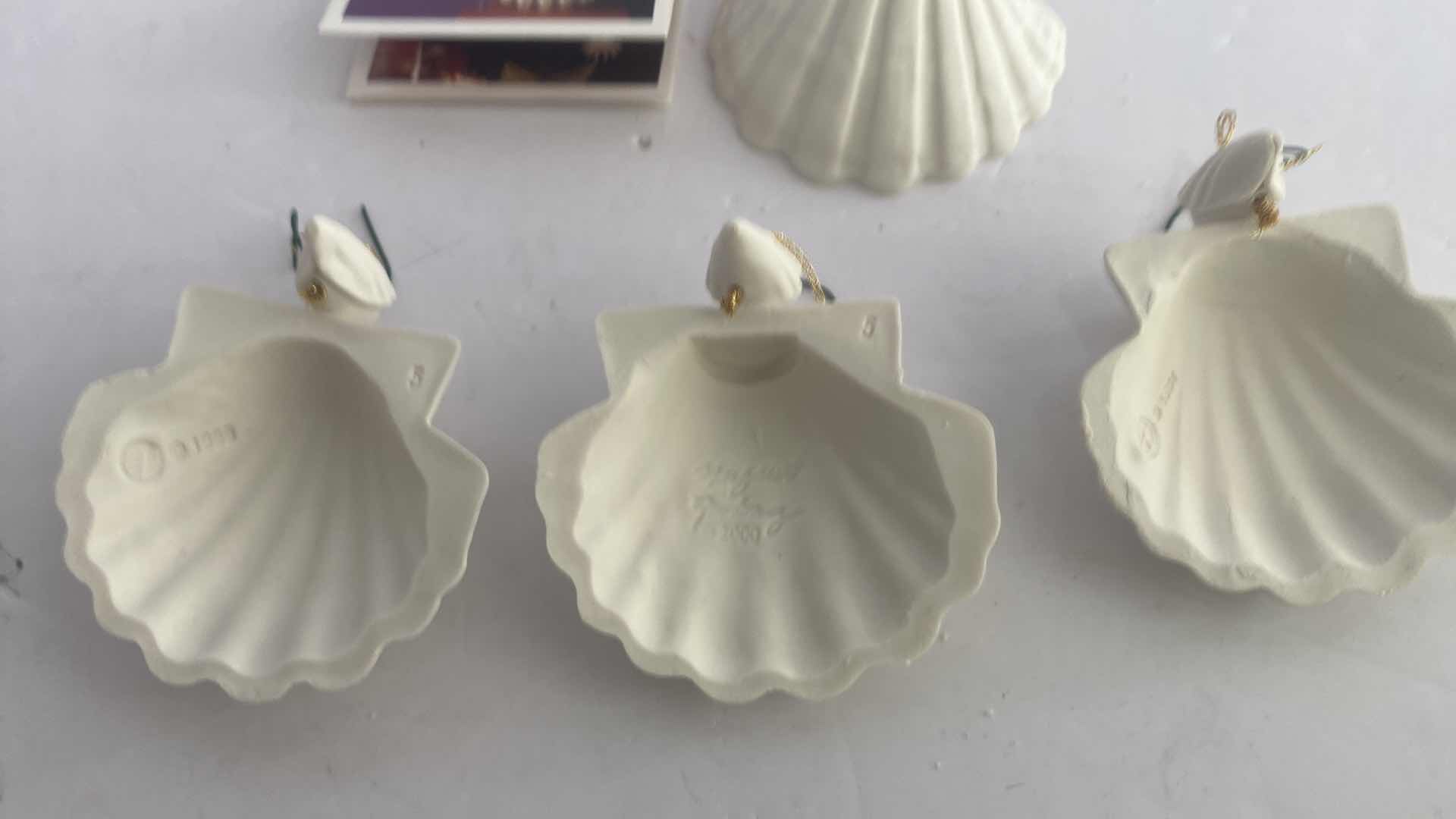 Photo 1 of 7 MARGARET FURLONG BISQUE CHRISTMAS ORNAMENTS