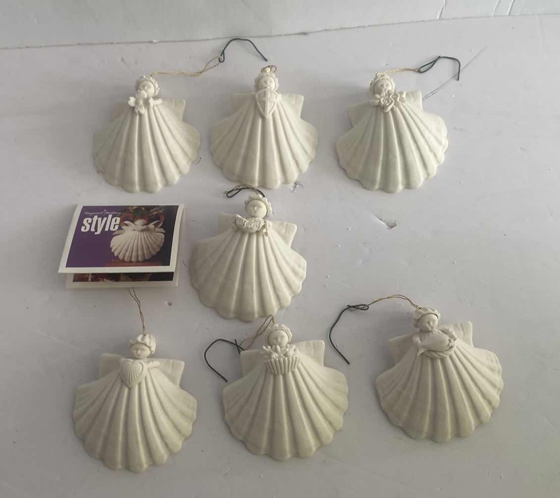 Photo 1 of 7 MARGARET FURLONG BISQUE CHRISTMAS ORNAMENTS