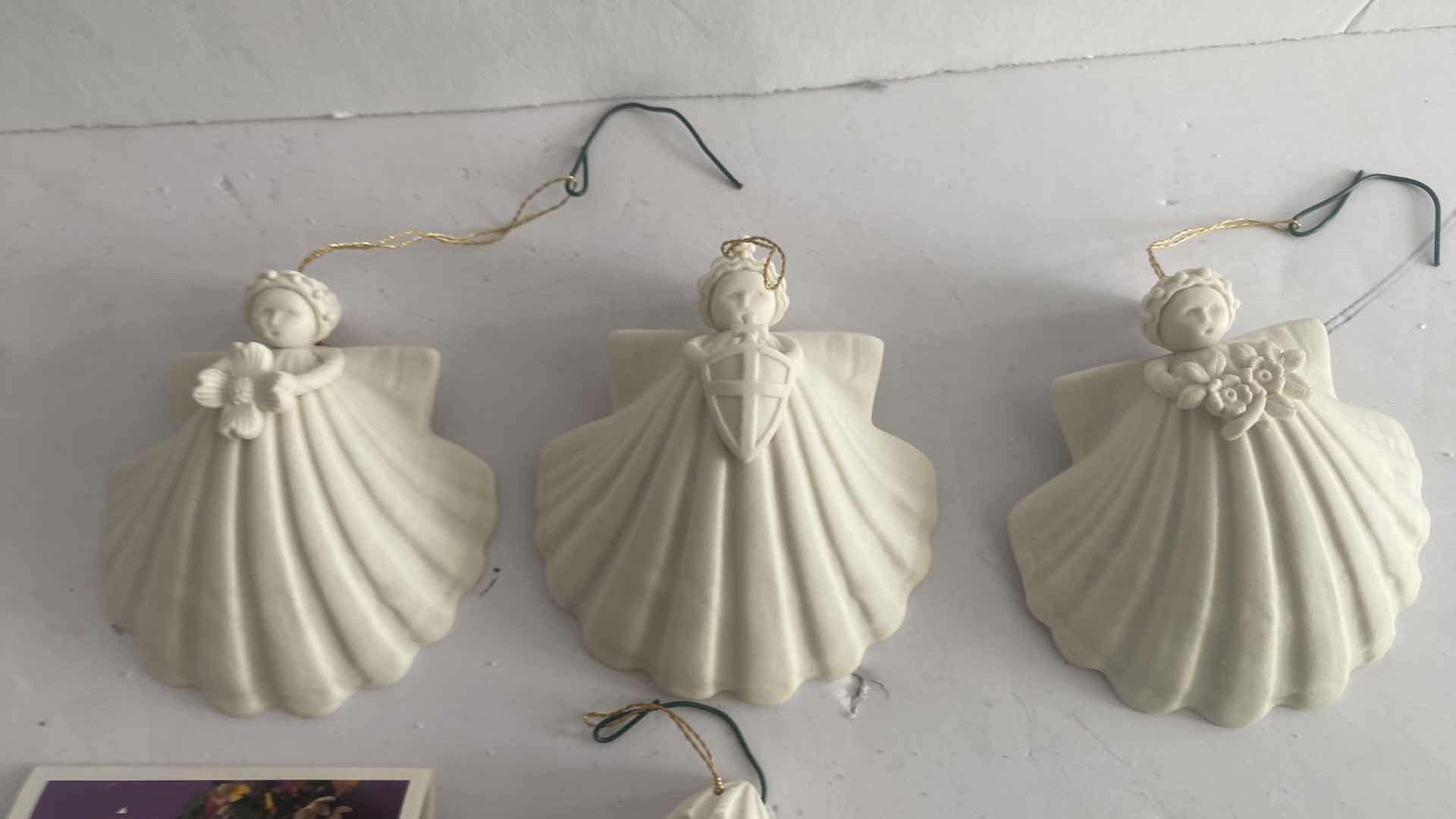 Photo 1 of 7 MARGARET FURLONG BISQUE CHRISTMAS ORNAMENTS