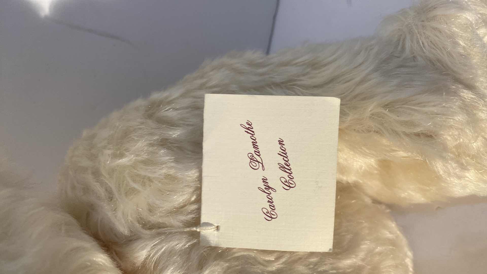 Photo 1 of CAROLYN LAMOTHE COLLECTION MOHAIR TEDDY BEAR “DARLA” H13”