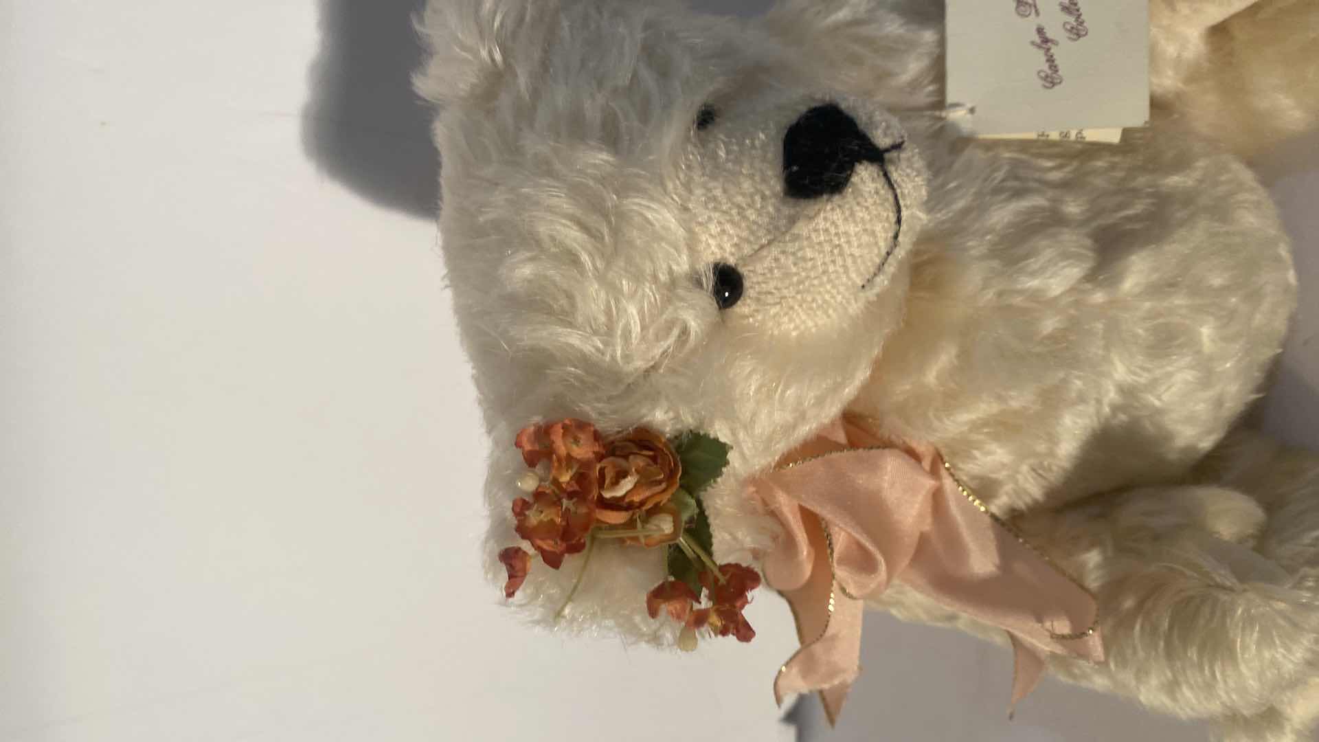 Photo 1 of CAROLYN LAMOTHE COLLECTION MOHAIR TEDDY BEAR “DARLA” H13”