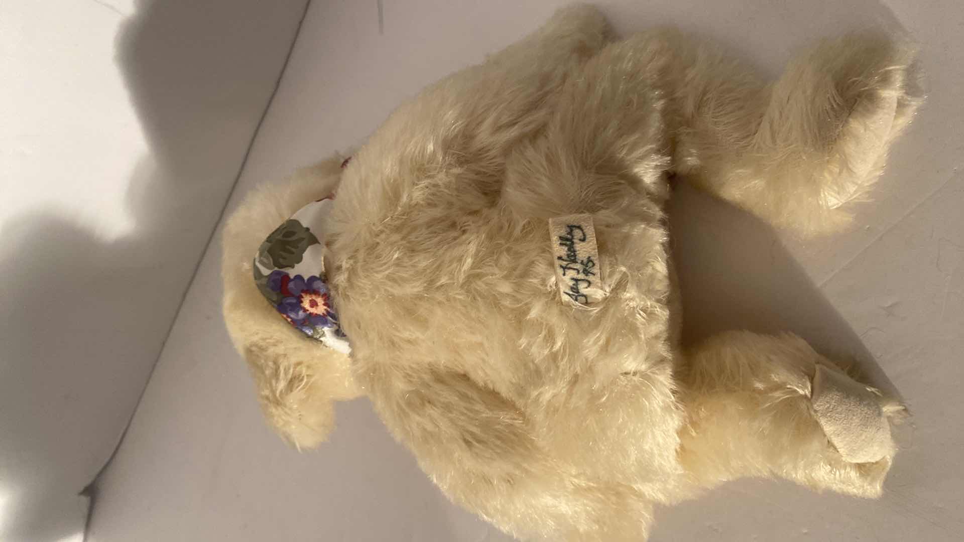 View 5 of 1995 JAY HADLY MOHAIR TEDDY BEAR H10”