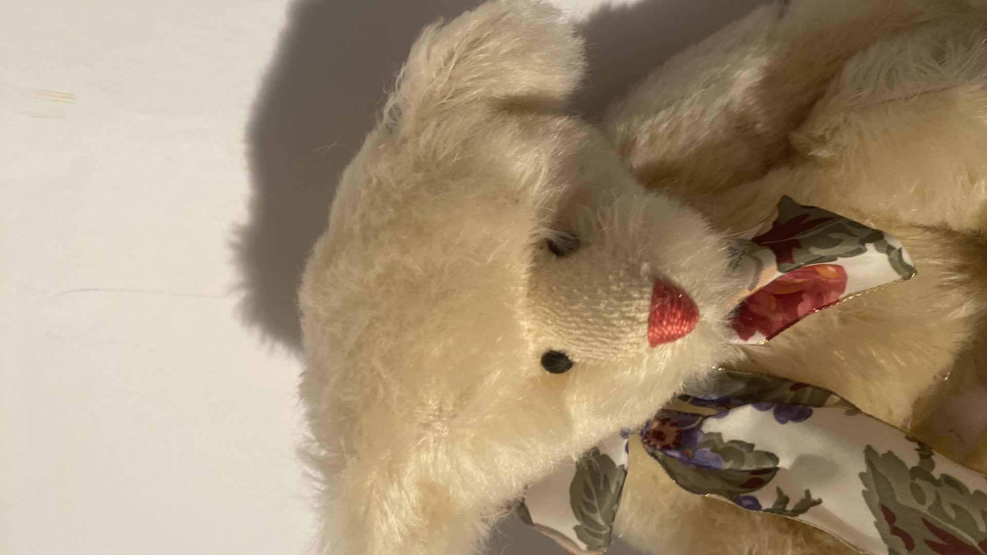 View 2 of 1995 JAY HADLY MOHAIR TEDDY BEAR H10”
