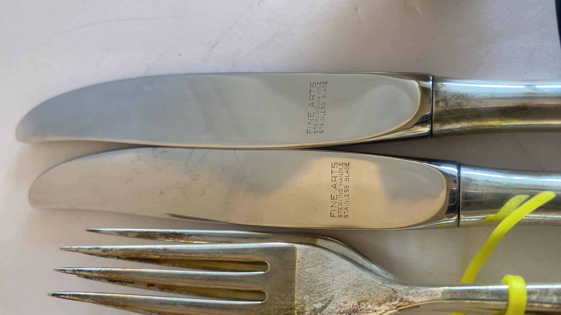 Photo 5 of 6 PIECES FINE ARTS STERLING SILVERWARE, FB ROGERS FRUIT SERVERS SILVER PLATED