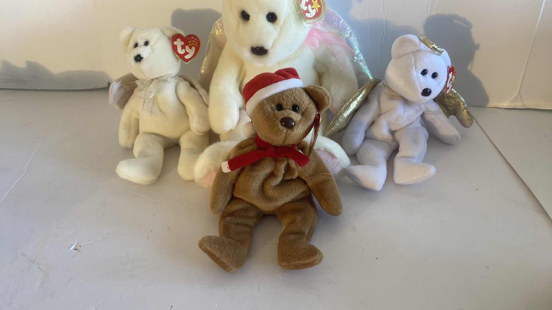 View 2 of 1 BEANIE BUDDY & 3 BEANIE BABIES HOLIDAY COLLECTABLES