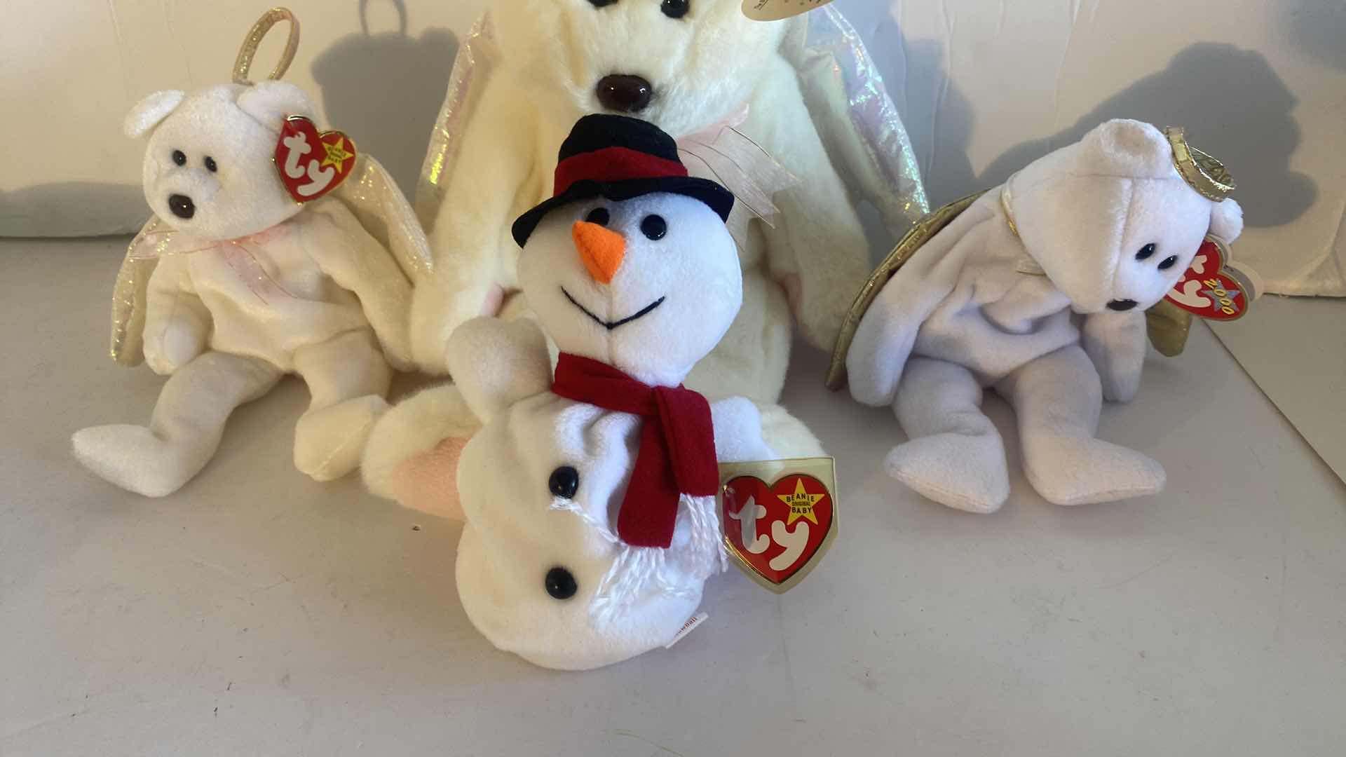 View 2 of 1 BEANIE BUDDY & 3 BEANIE BABIES HOLIDAY COLLECTABLES