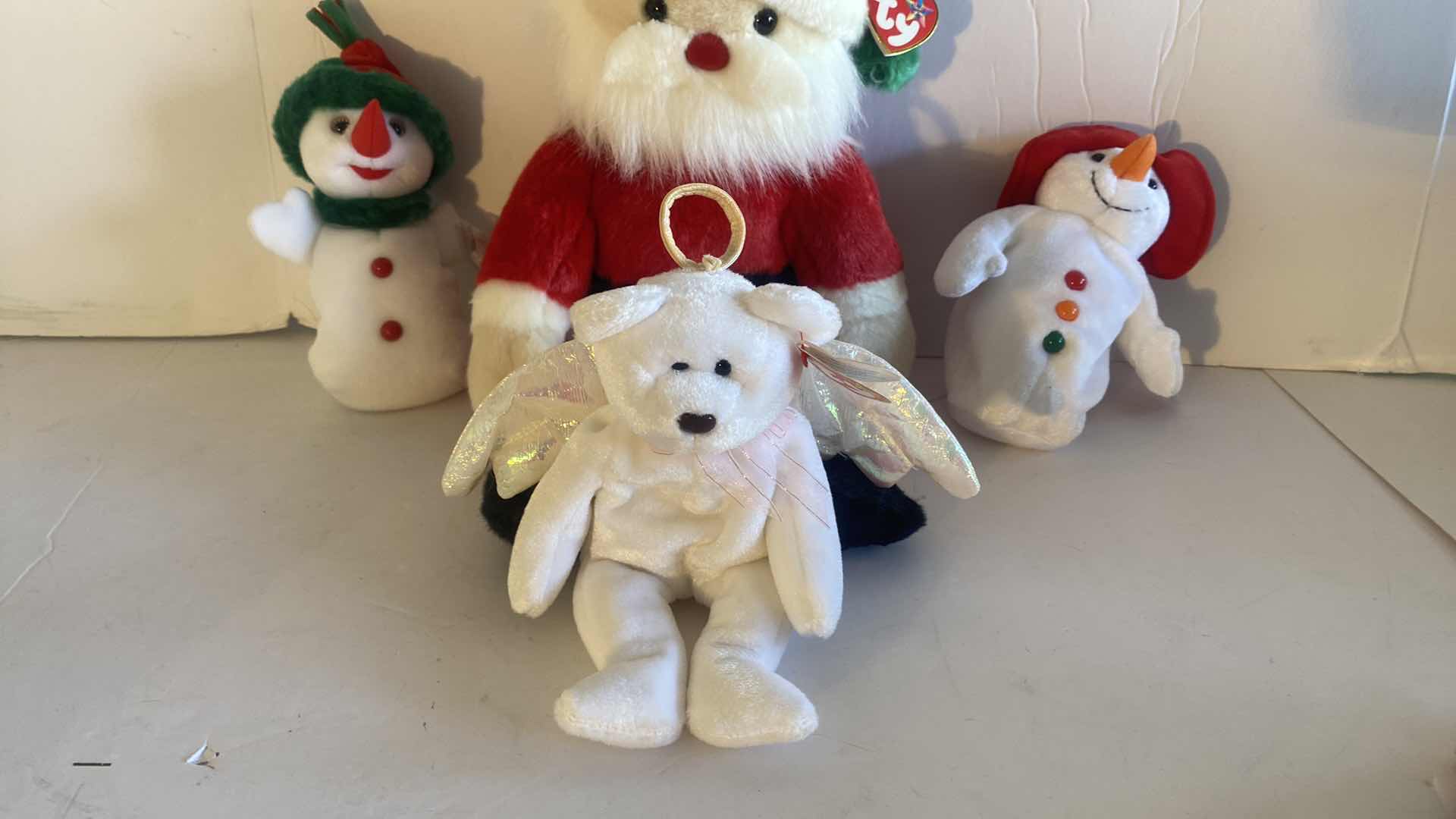 Photo 1 of 1 BEANIE BUDDY & 3 BEANIE BABIES HOLIDAY COLLECTABLES