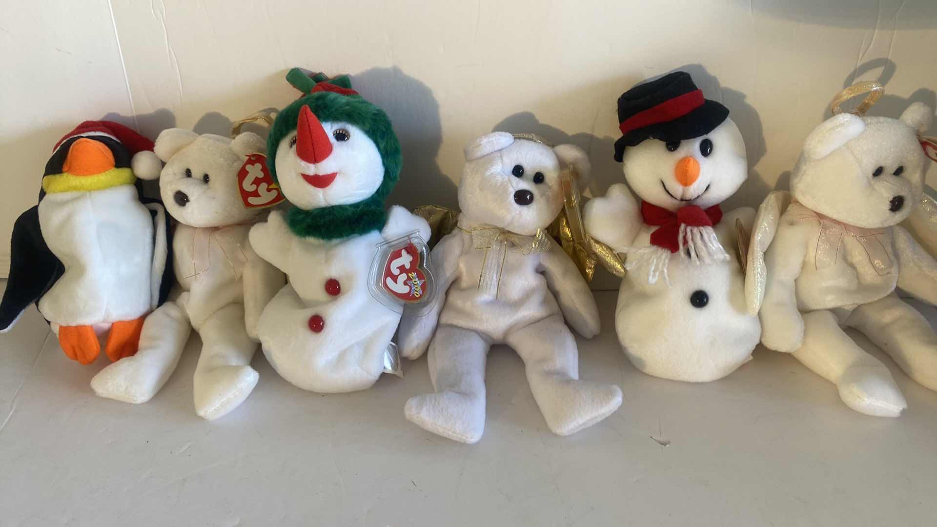 Photo 1 of 6 HOLIDAY TY BEANIE BABIES & LIZZIE URBANCHUK BEAR