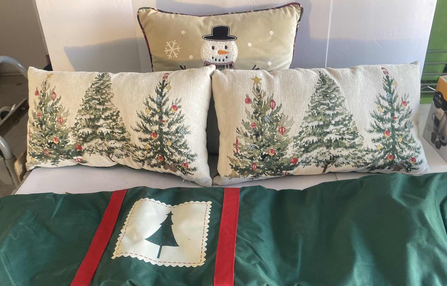 Photo 1 of 3 HOLIDAY PILLOWS & FABRIC STORAGE BAG