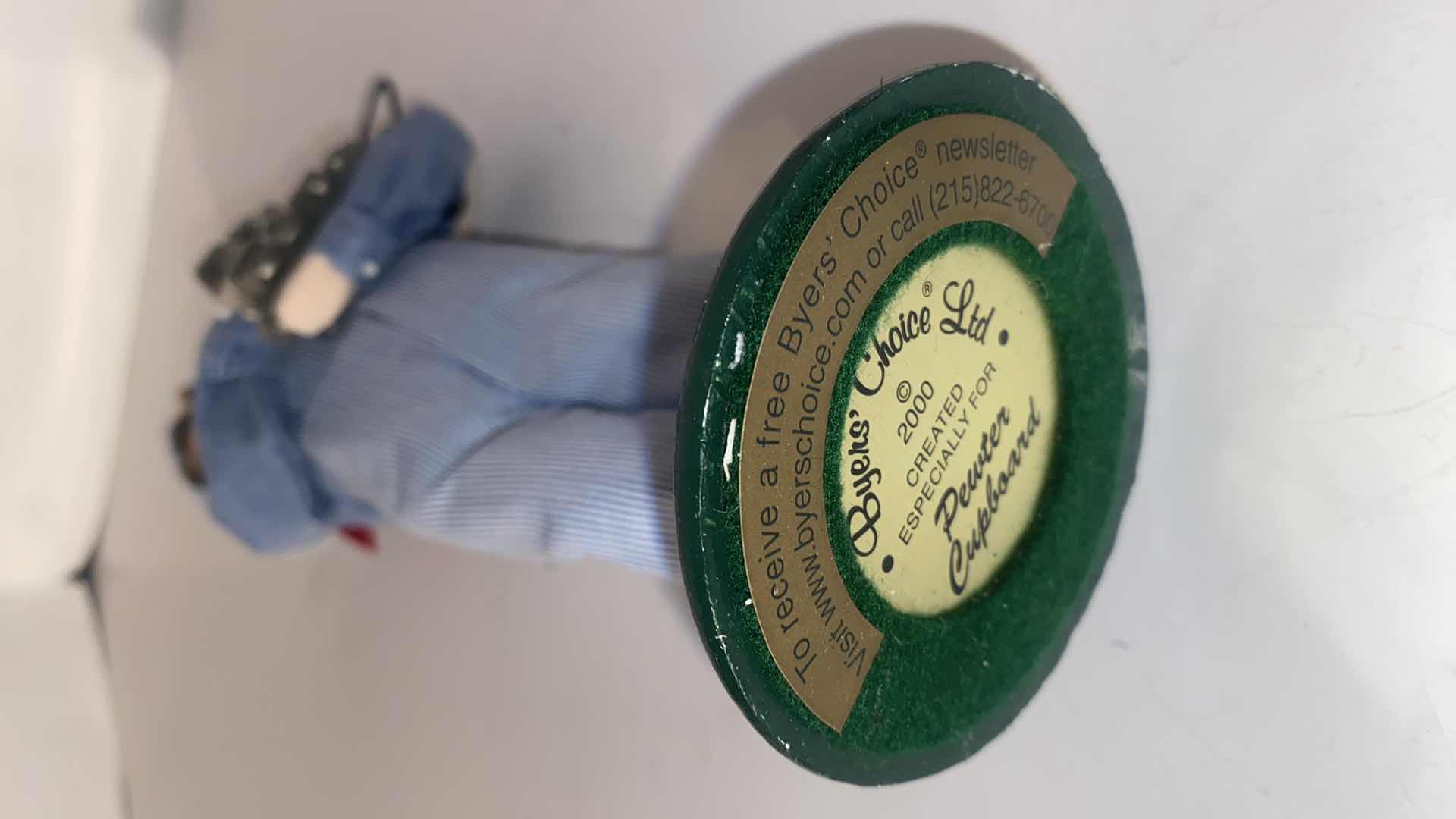 Photo 1 of 2000 BUYERS CHOICE LLTD. THE CAROLERS COLLECTION EXCLUSIVE FOR PEWTER CUPBOARD H9”