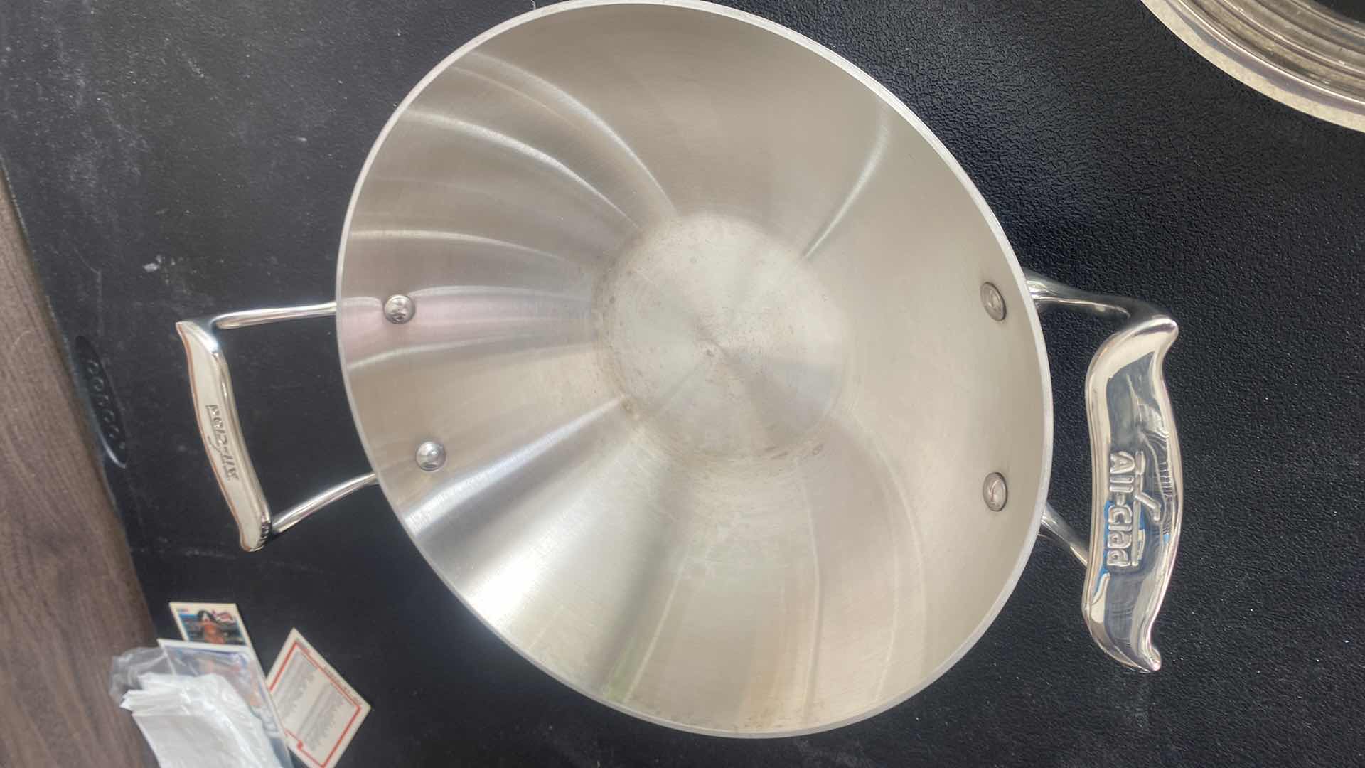 Photo 3 of ALL-CLAD COVERED WOK/SERVER 13 1/2 inches including handles