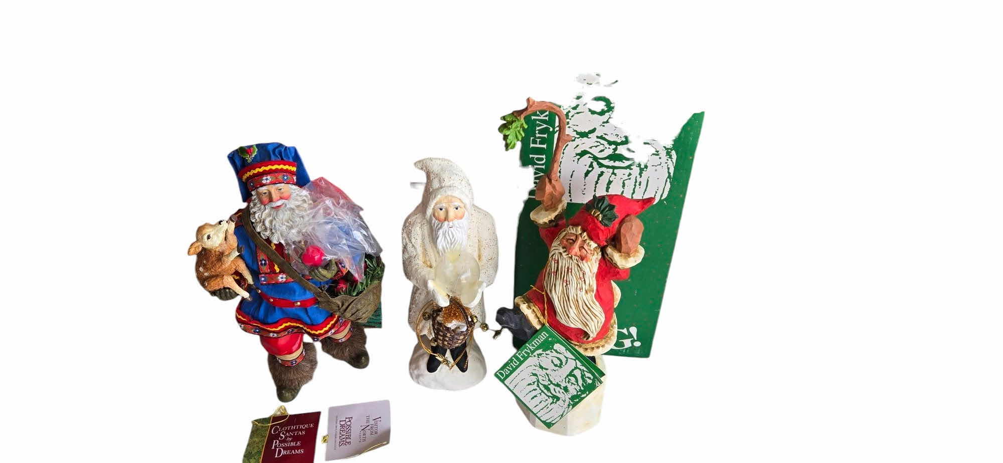 Photo 1 of 3 CHRISTMAS FIGURINES H 13”