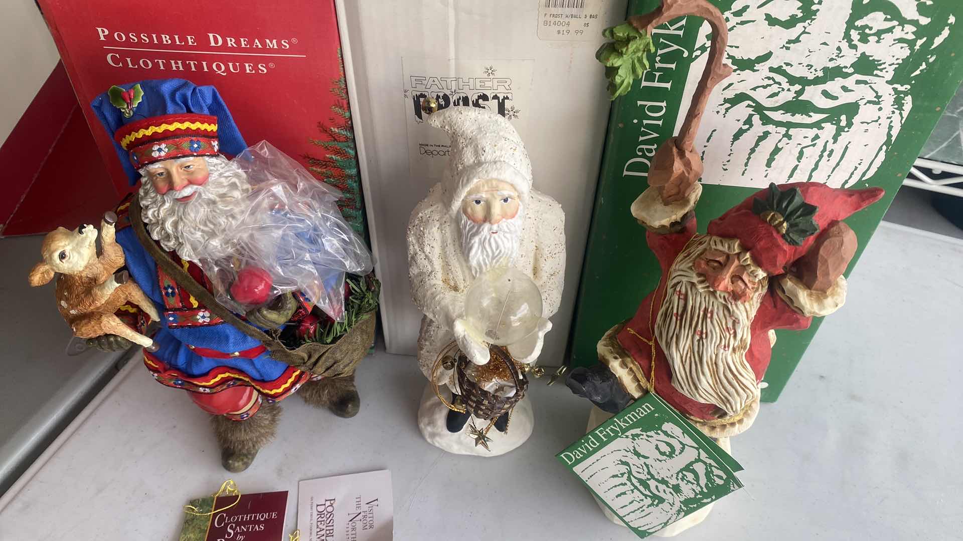 Photo 1 of 3 CHRISTMAS FIGURINES H 13”