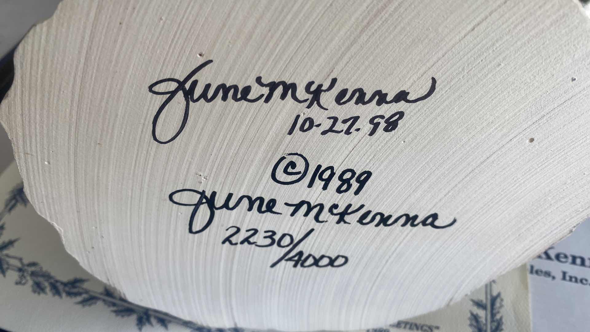 Photo 1 of 4 JUNE McKENNA COLLECTIBLE FIGURINES SIGNED H9” 4 PIECES