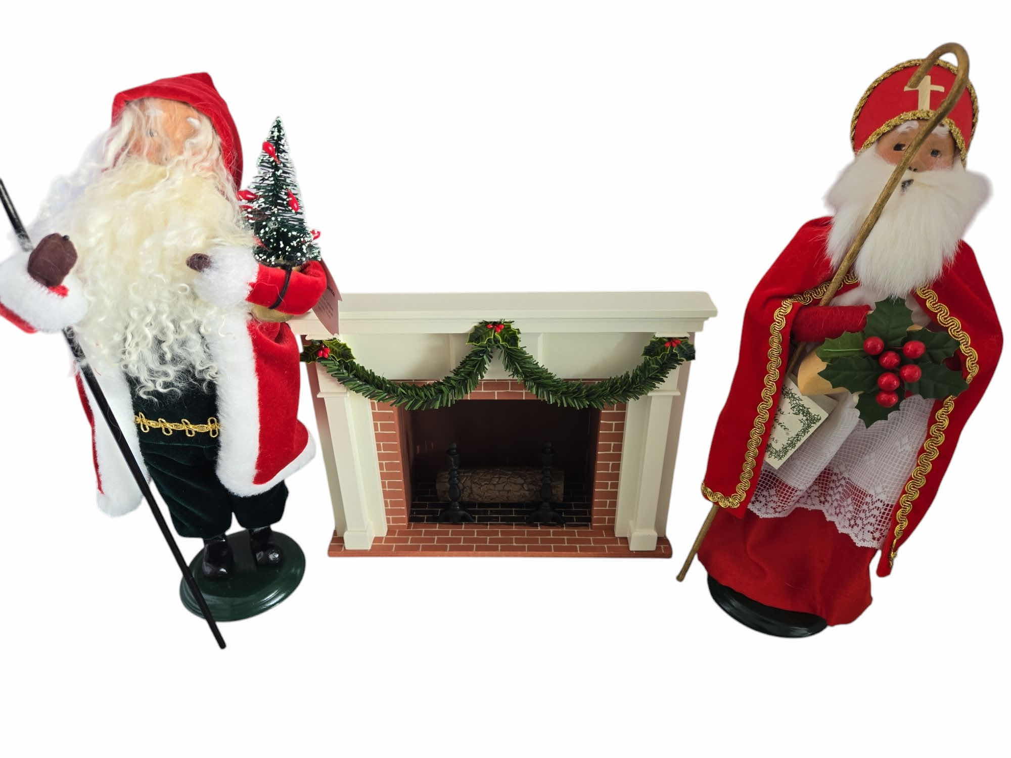 View 1 of 2 BUYERS CHOICE “THE CAROLERS COLLECTABLE FIGURINES H12” AND FIREPLACE