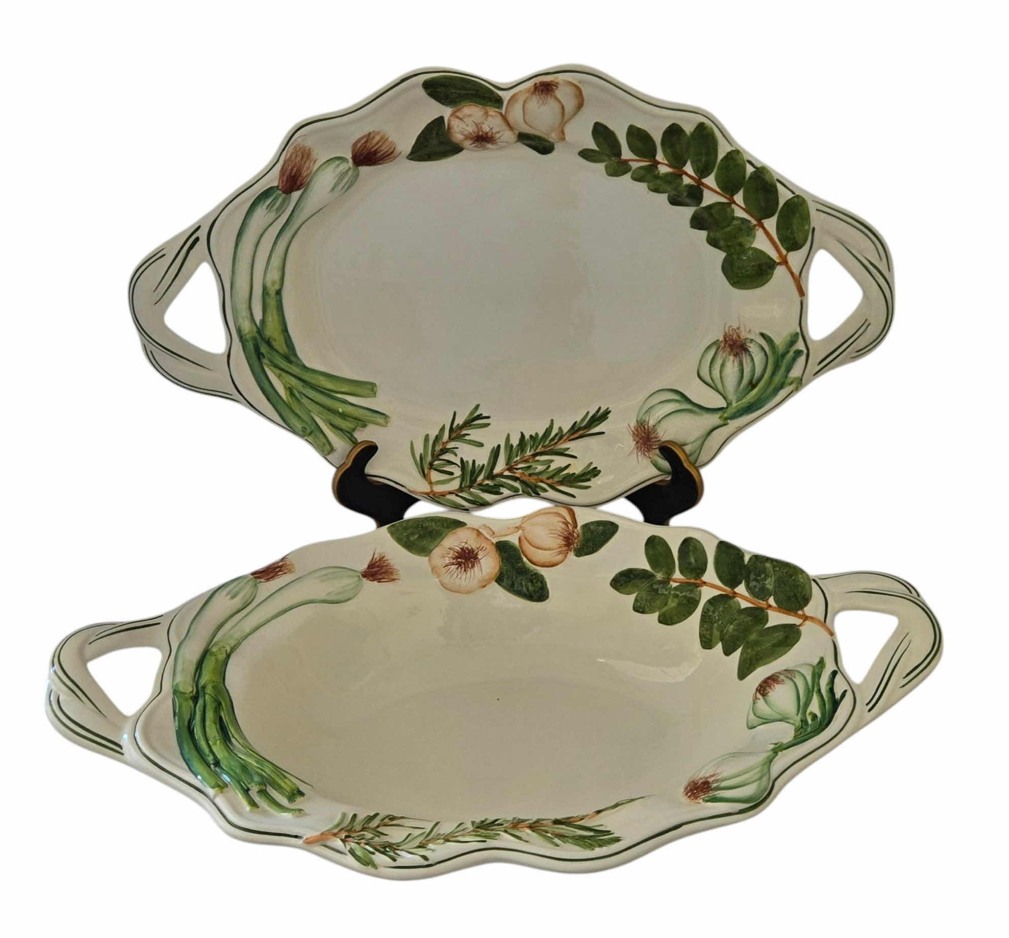 Photo 1 of 2 VIETRI STONEWARE  FROM ITALY PLATTER & BOWL