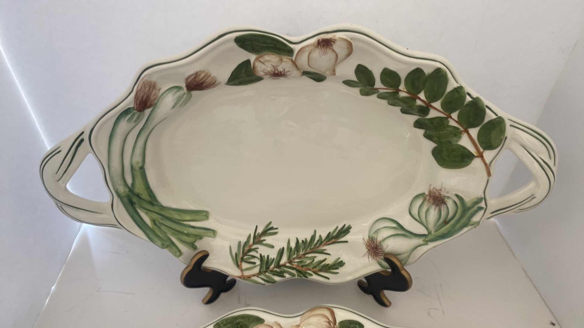 Photo 1 of 2 VIETRI STONEWARE  FROM ITALY PLATTER & BOWL