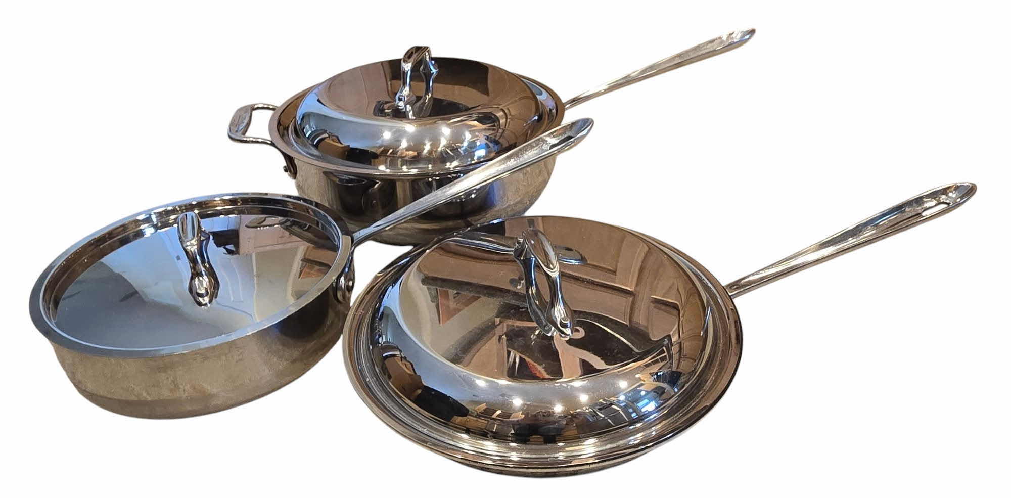 Photo 1 of 3 ALL CLAD PANS WITH LIDS