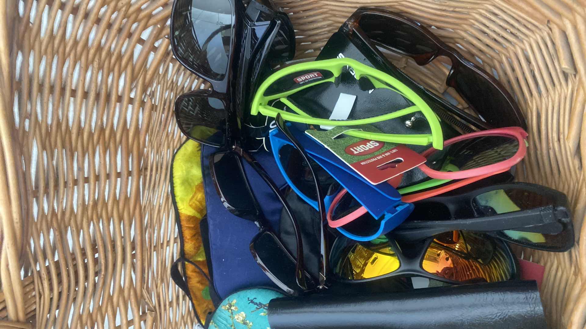 Photo 1 of BASKET WITH SLEEPING MASKS & EYEGLASSES