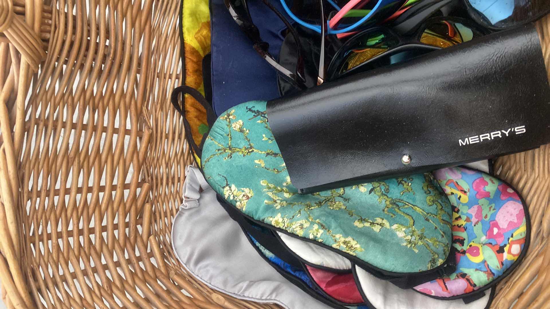 Photo 1 of BASKET WITH SLEEPING MASKS & EYEGLASSES