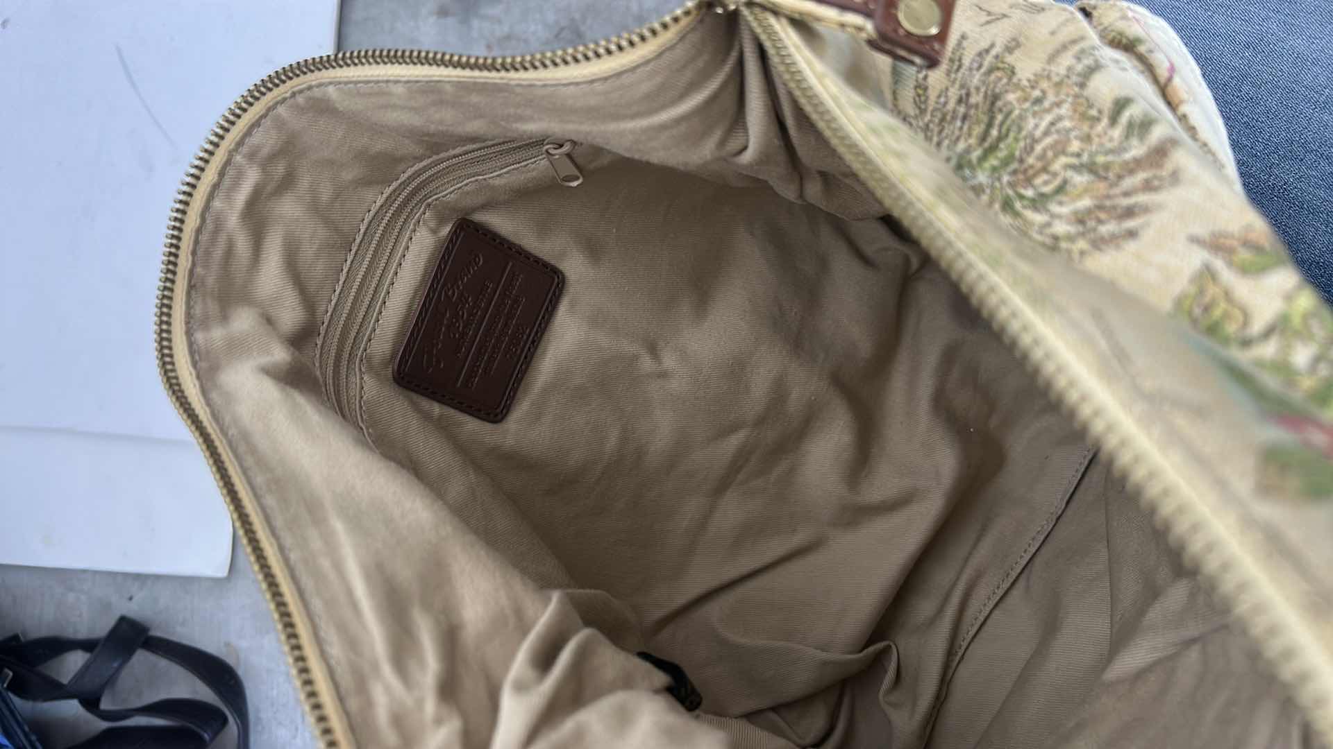 Photo 5 of 2 WOMEN’S DESIGNER HANDBAGS- ITALIAN LEATHER, & FOSSIL CANVAS CROSSBODY