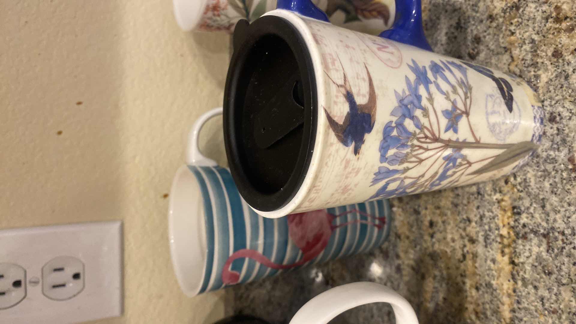 Photo 1 of 7  TRAVEL CERAMIC CUPS - ONLY 5 HAVE LIDS