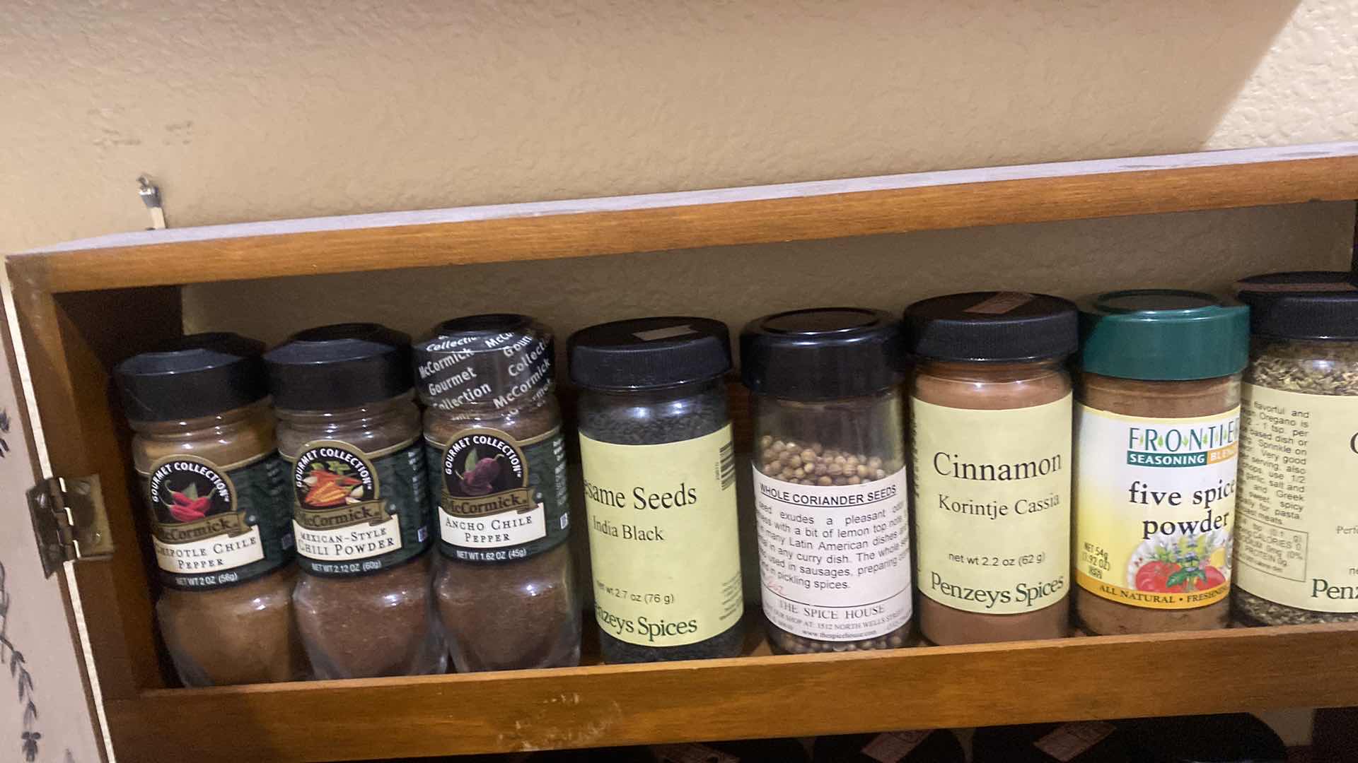 Photo 1 of 2 SPICE CABINETS WITH SPICES LARGEST 20“ x 19“ EXPIRATION DATES UNKNOWN