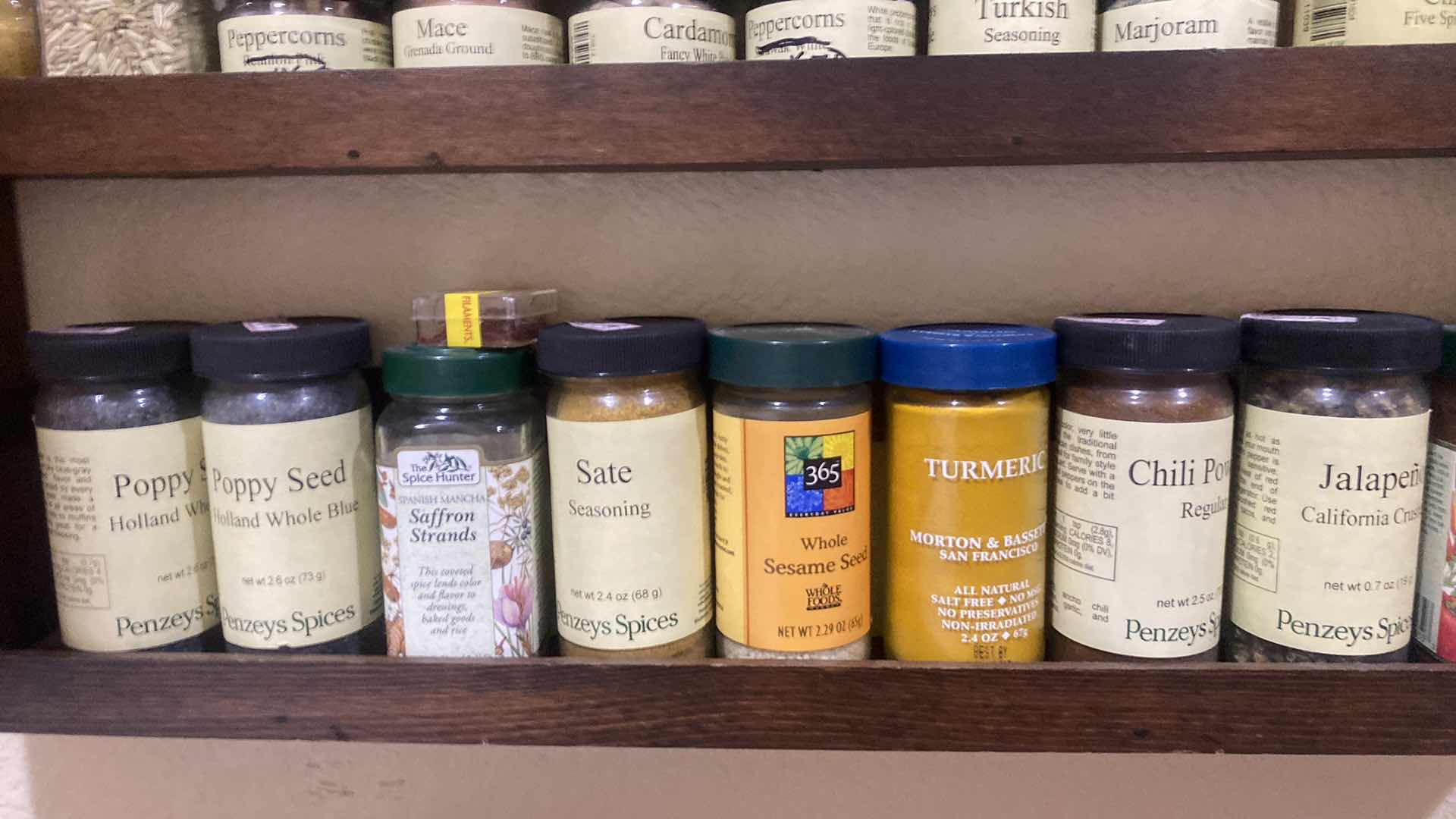Photo 1 of 2 SPICE CABINETS WITH SPICES LARGEST 20“ x 19“ EXPIRATION DATES UNKNOWN