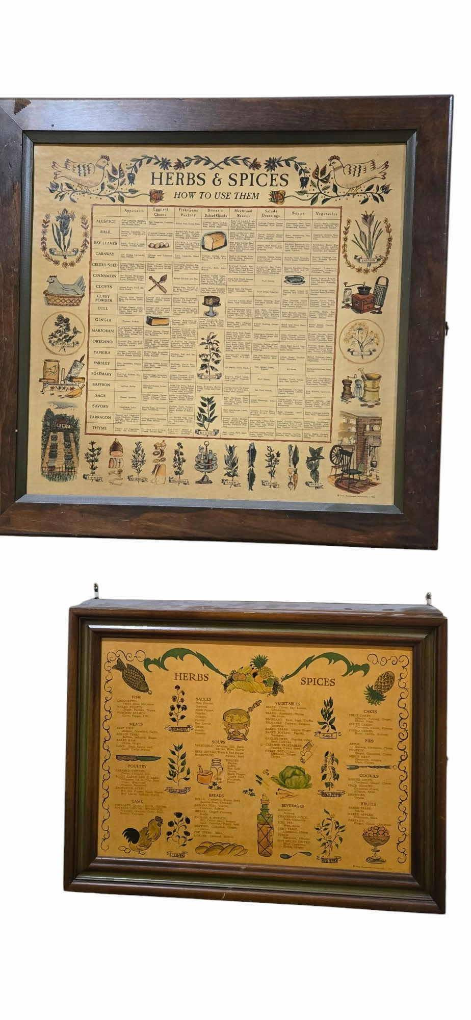 Photo 1 of 2 SPICE CABINETS WITH SPICES LARGEST 20“ x 19“ EXPIRATION DATES UNKNOWN