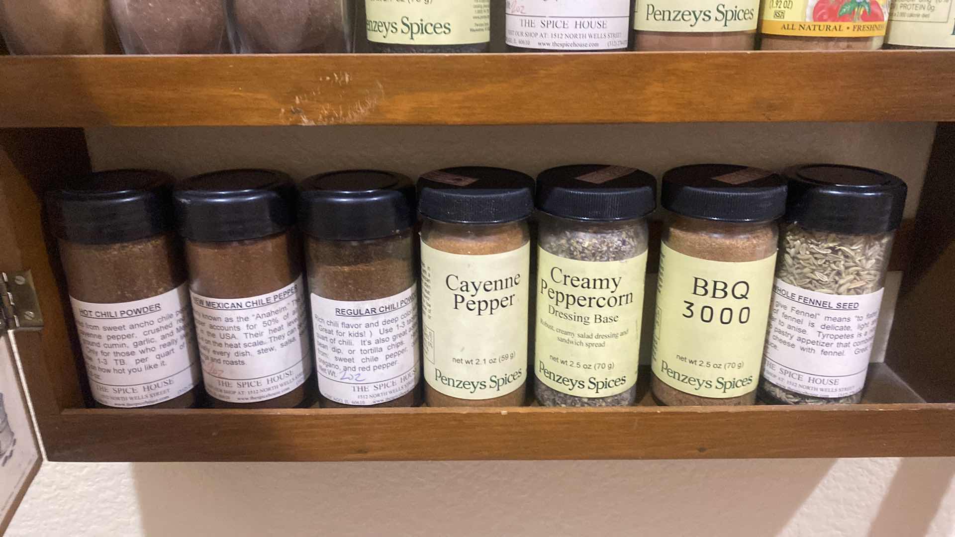 Photo 1 of 2 SPICE CABINETS WITH SPICES LARGEST 20“ x 19“ EXPIRATION DATES UNKNOWN