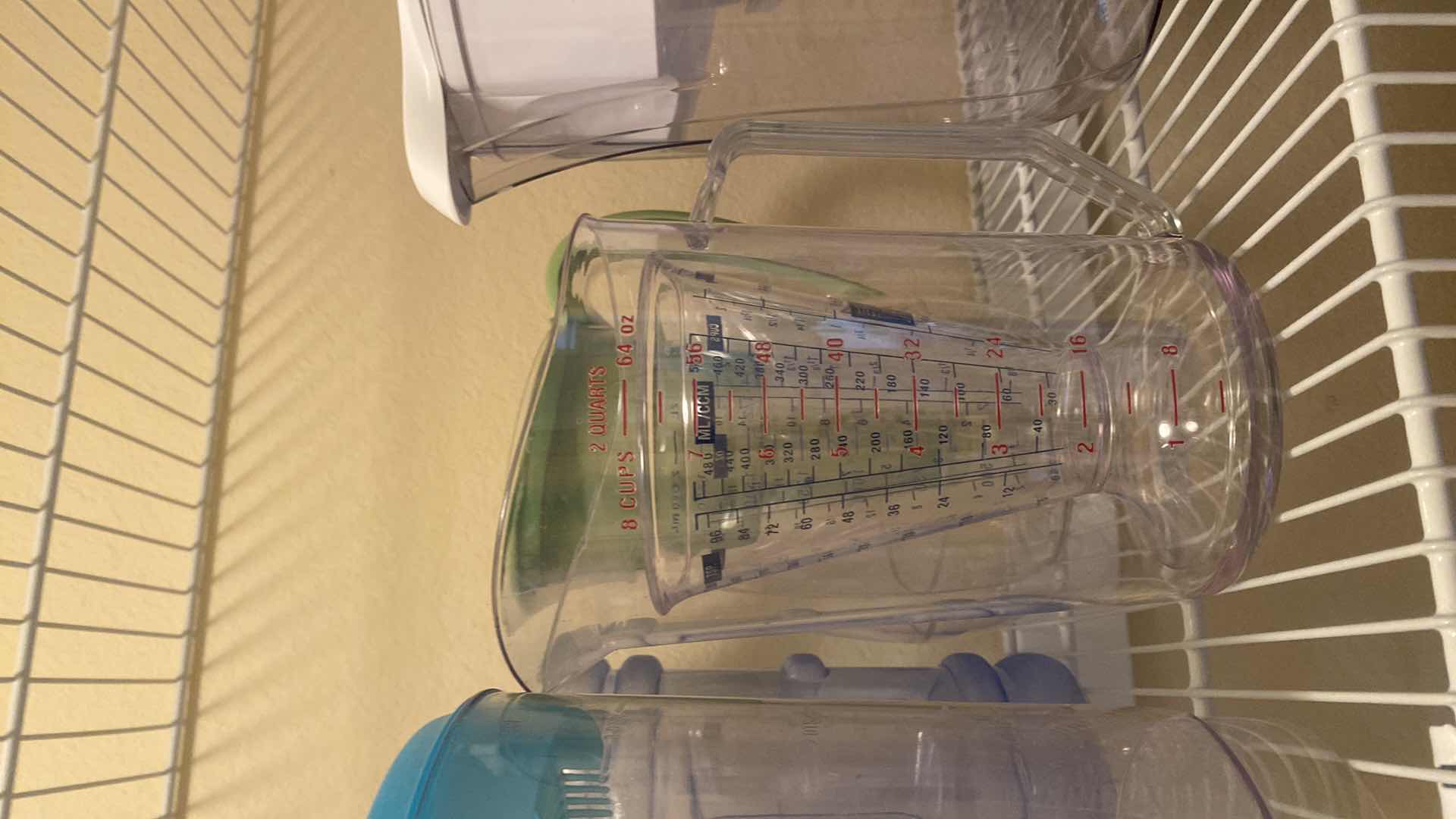 Photo 1 of 5 PLASTIC PITCHERS & 2 PITCHER INSERTS WITH FILTERS