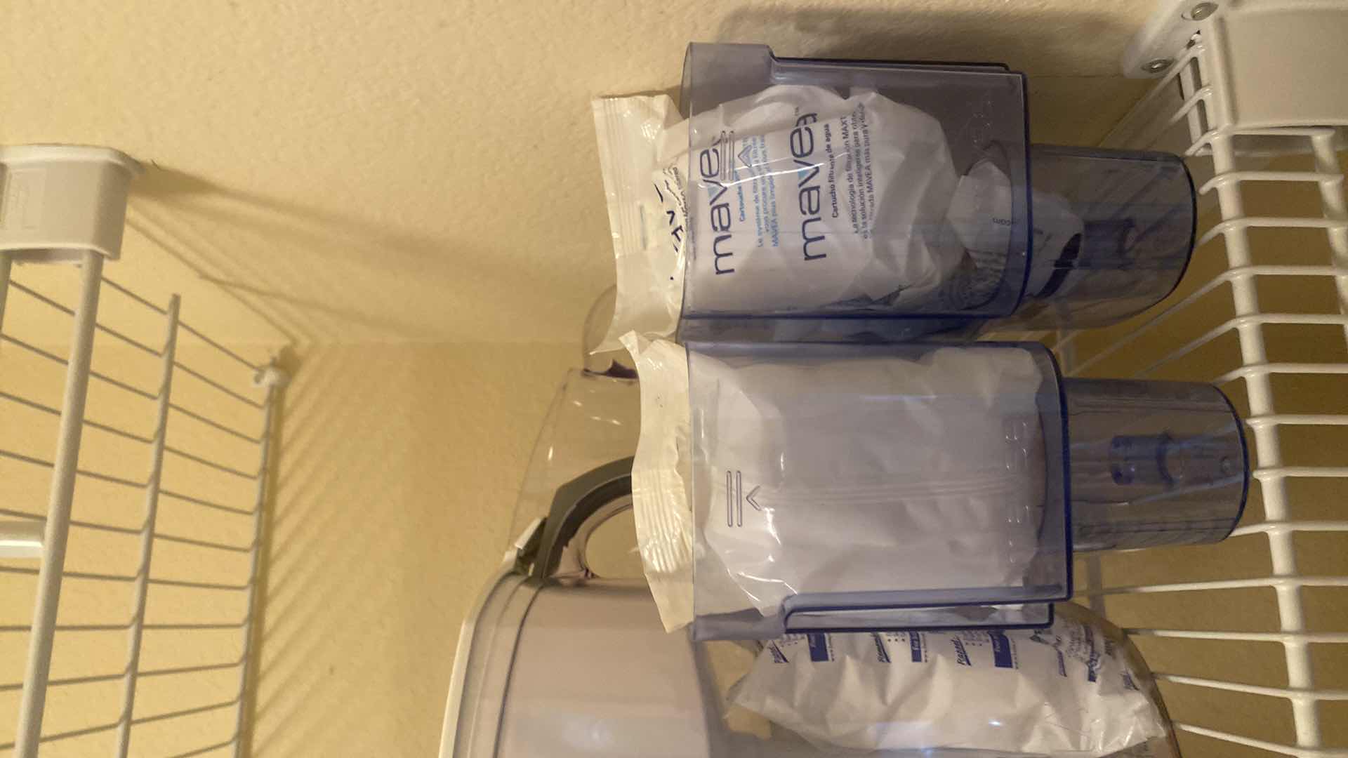 Photo 1 of 5 PLASTIC PITCHERS & 2 PITCHER INSERTS WITH FILTERS