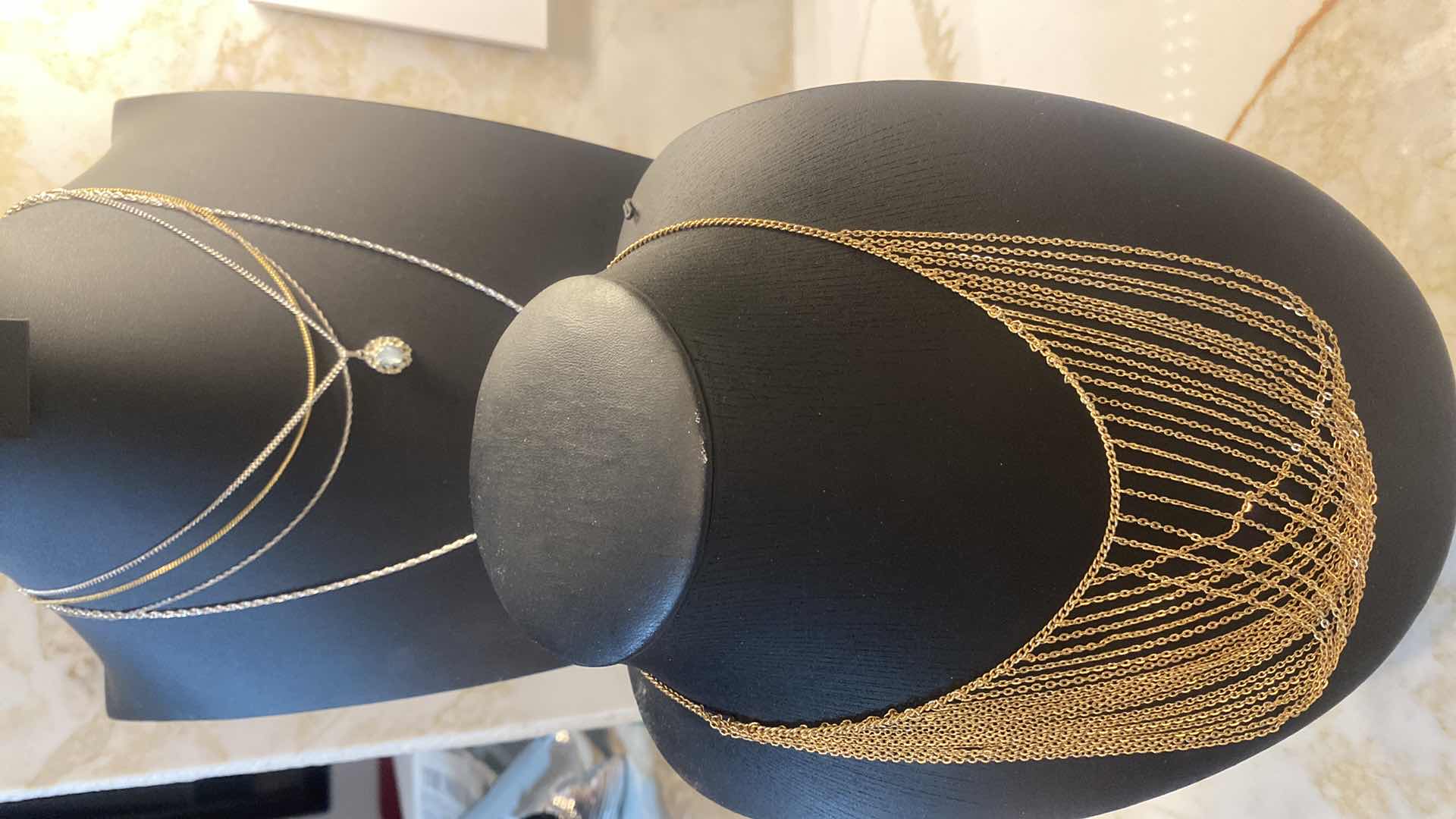 Photo 1 of  5 NECKLACES COSTUME JEWELRY