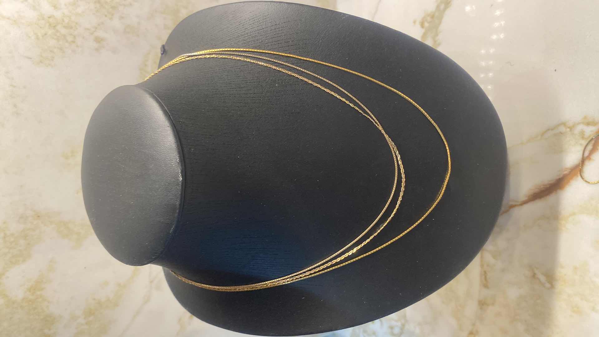 Photo 1 of 4 GOLD PLATED NECKLACES - 1 IS BROKEN - FINE JEWELRY 